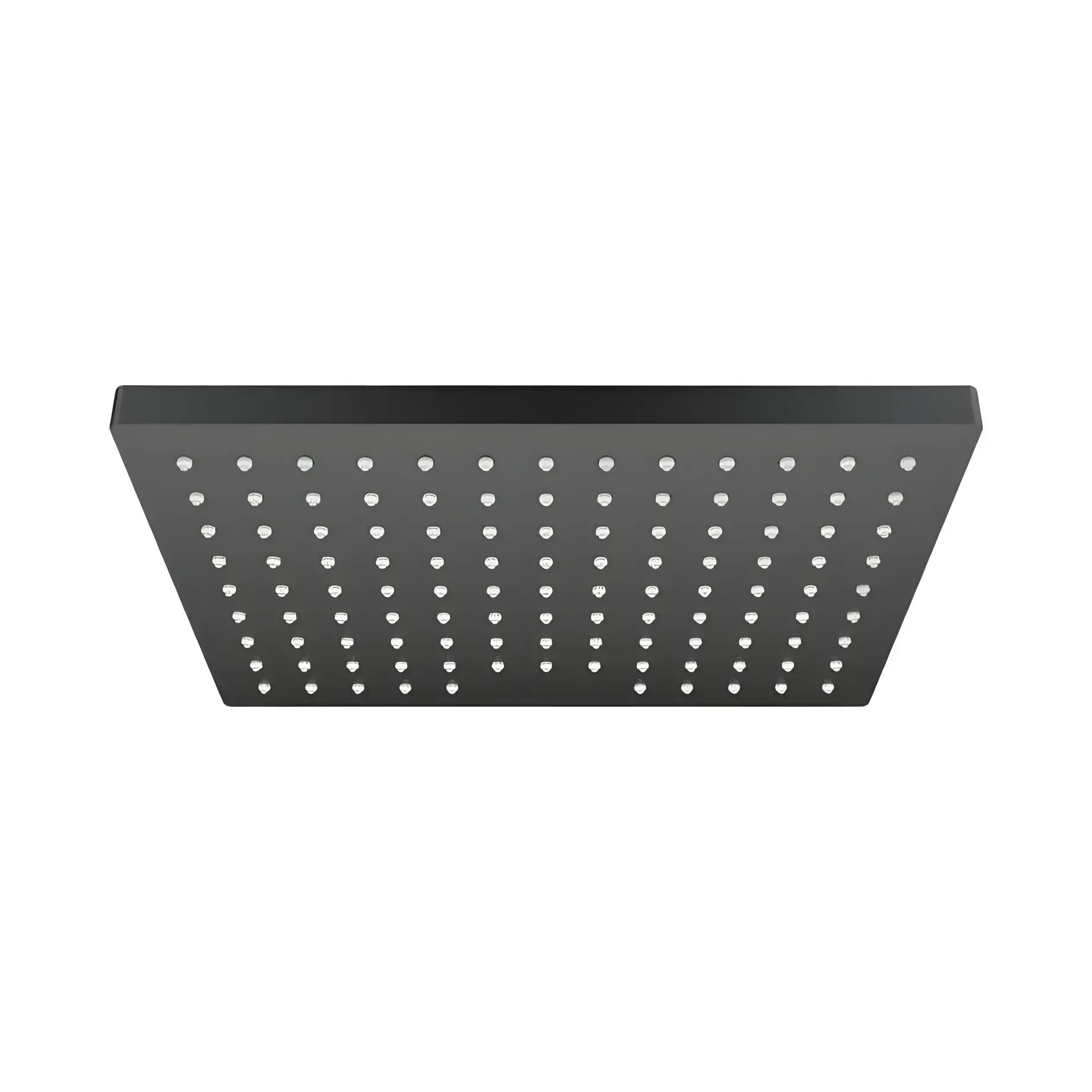 Верхній душ 1jet Vernis Shape Hansgrohe 26281670 Matt Black 23 х 17 см — вид на білому тлі