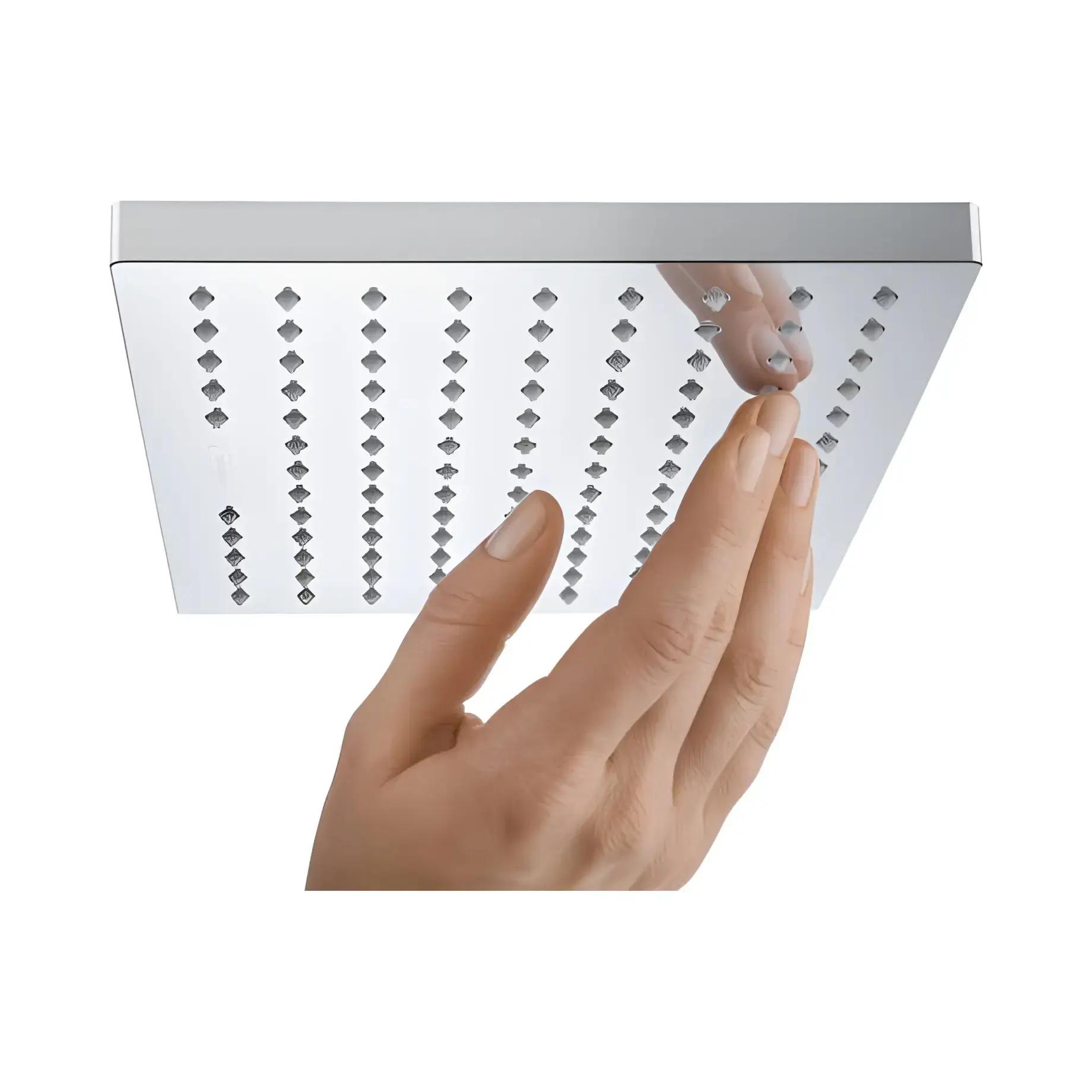 Верхній душ 1jet Vernis Shape Hansgrohe 26283000 Chrome — вид спереду