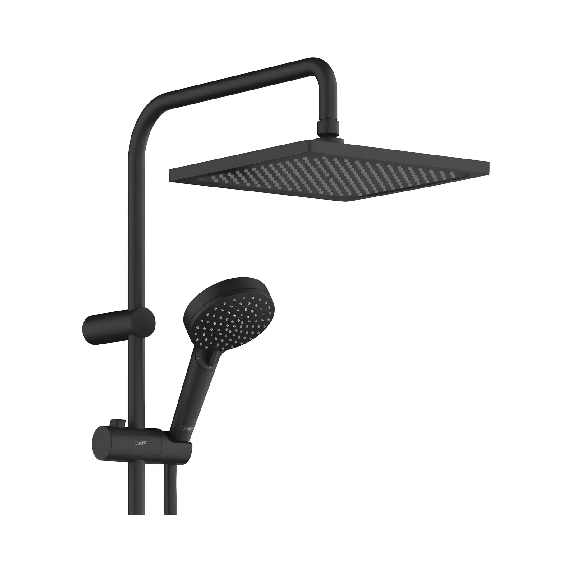 Душова система з термостатом Vernis Shape Hansgrohe 26427670 — вид ззаду