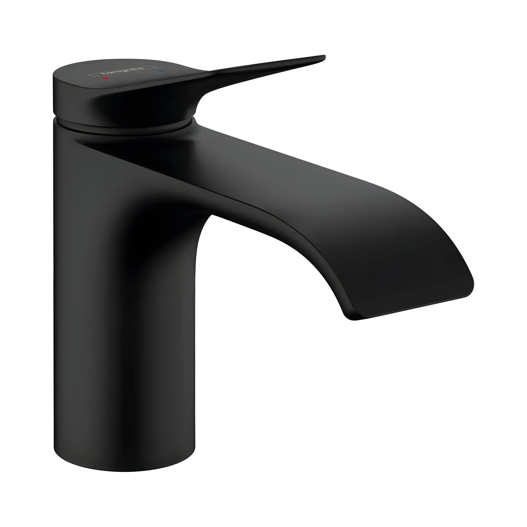 Змішувач для раковини Vivenis Hansgrohe 75010670 Matt Black — вид на білому тлі