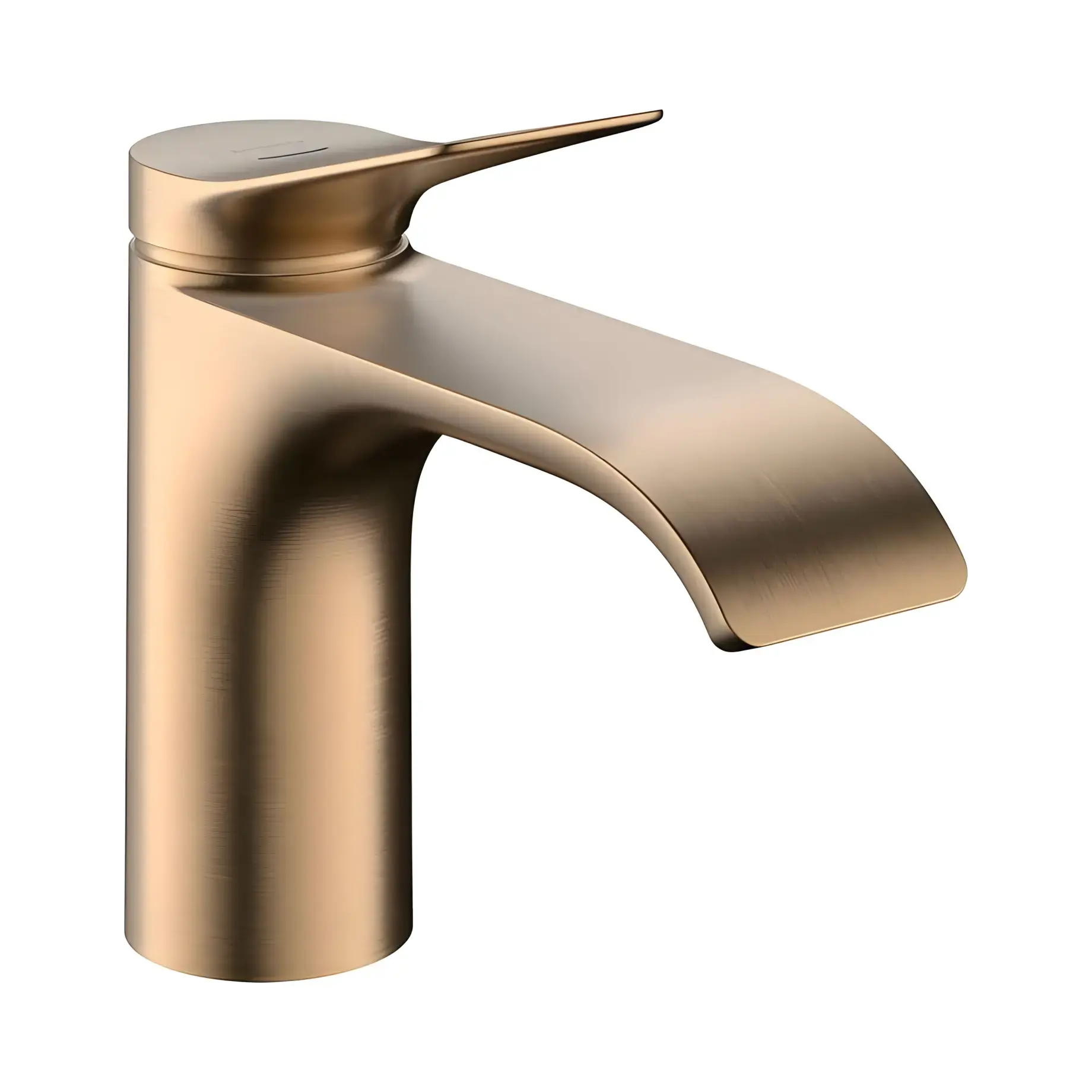 Кран для раковини Vivenis Hansgrohe 75013140 Brushed Bronze — вид на білому тлі