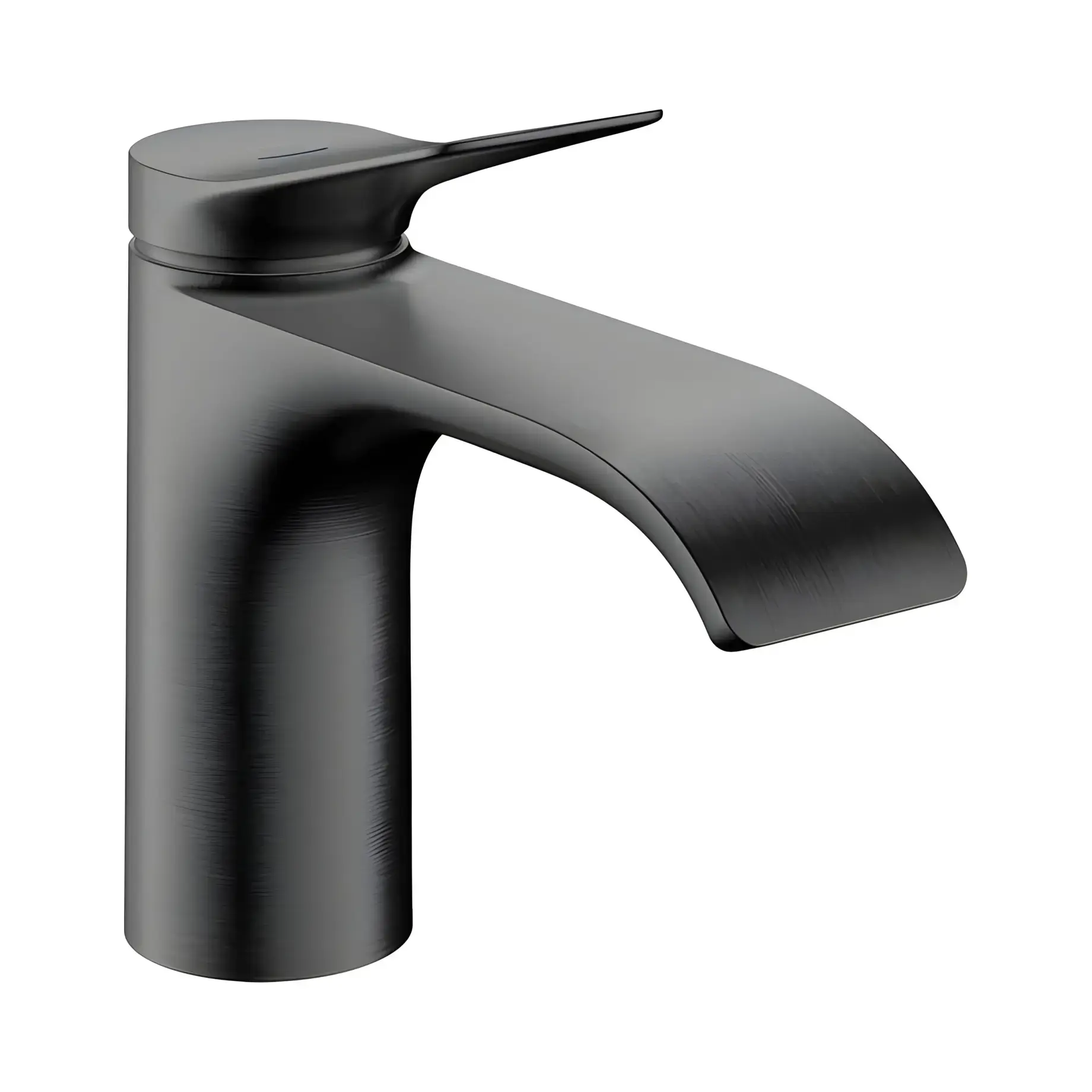 Кран для раковини Vivenis Hansgrohe 75013340 Brushed Black Chrome — вид на білому тлі