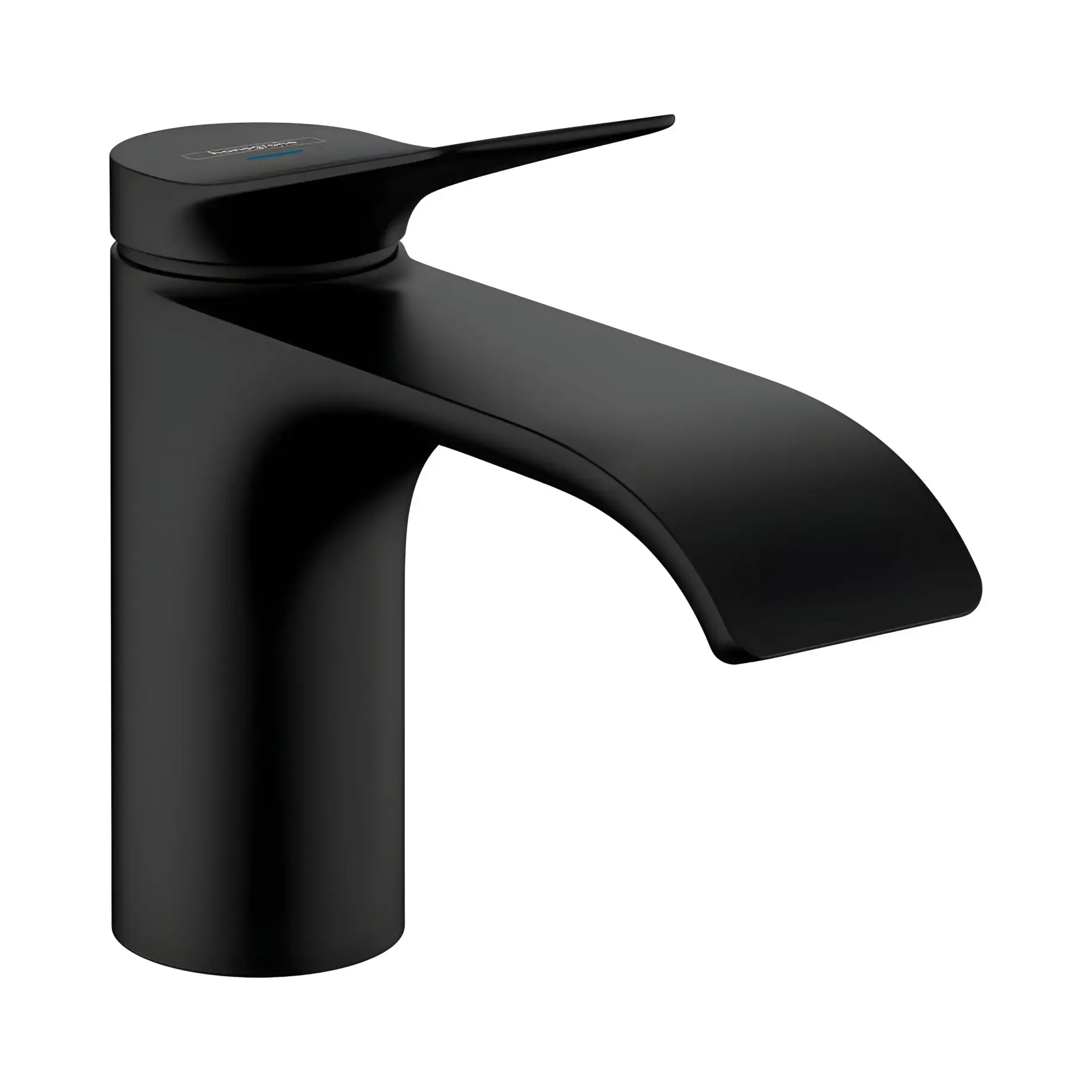 Кран для раковини Vivenis Hansgrohe 75013670 Matt Black — вид на білому тлі