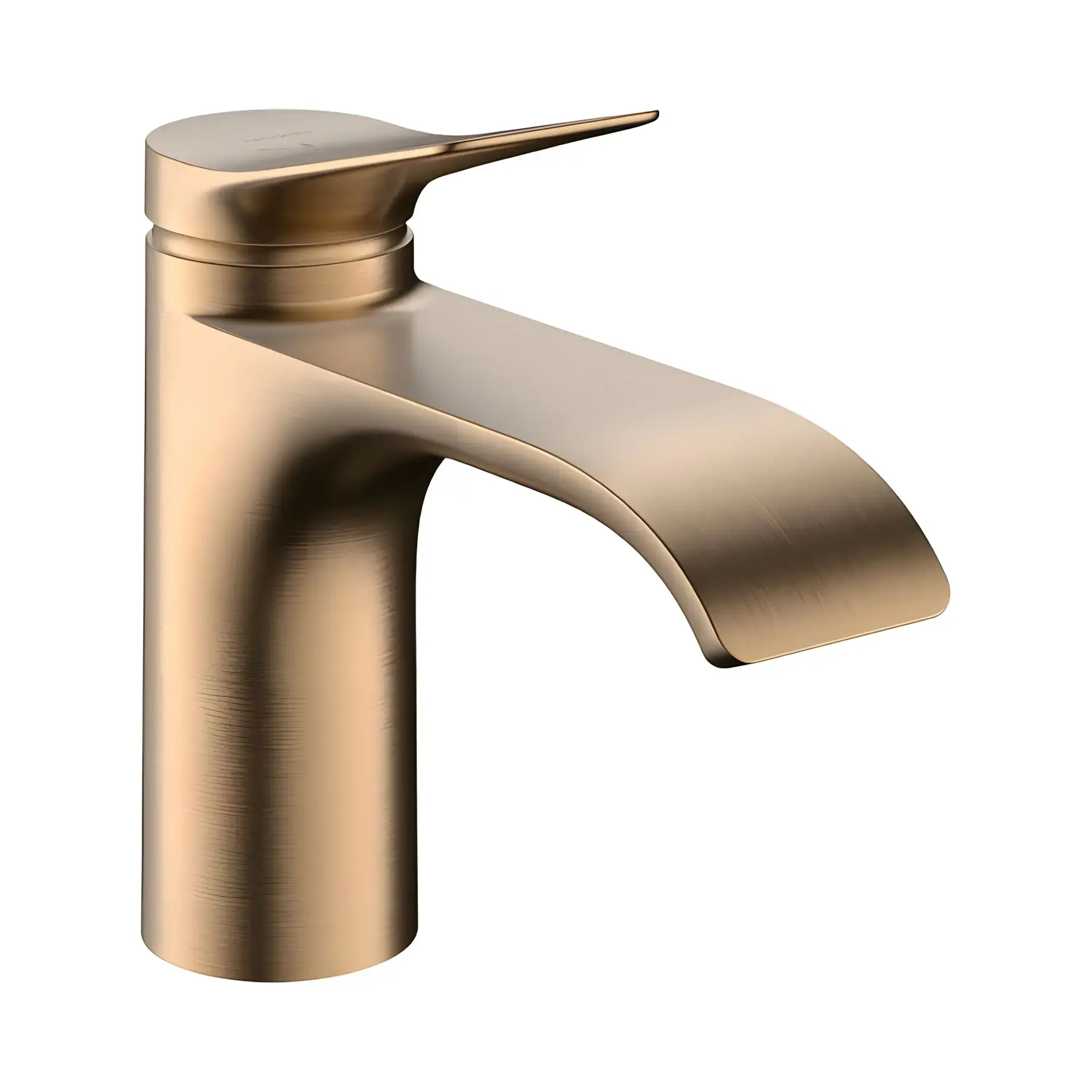 Змішувач для раковини Vivenis Hansgrohe 75015140 Brushed Bronze — вид на білому тлі