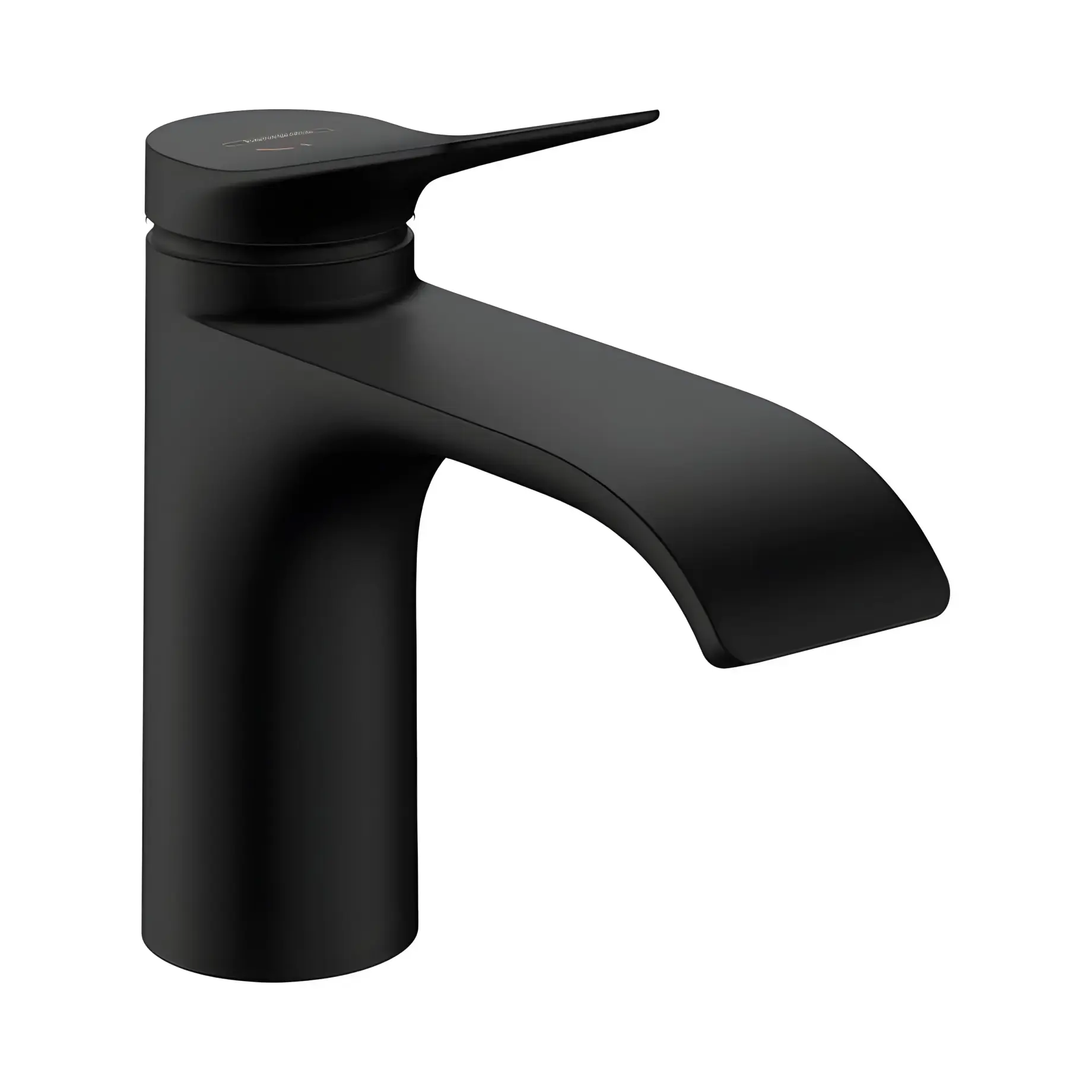 Змішувач для раковини Vivenis Hansgrohe 75015670 Matt Black — вид на білому тлі
