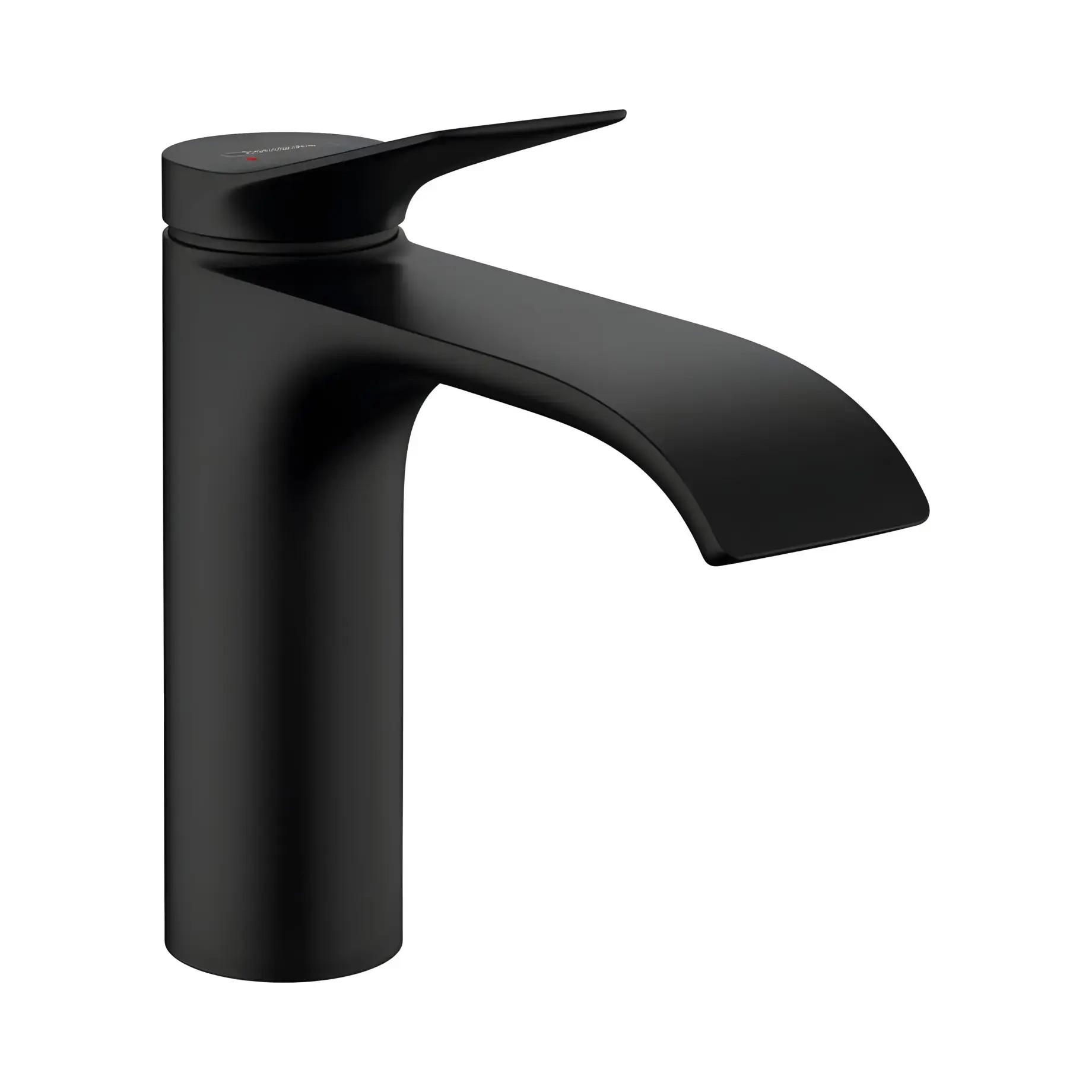 Змішувач для раковини Vivenis Hansgrohe 75022670 Matt Black — вид на білому тлі