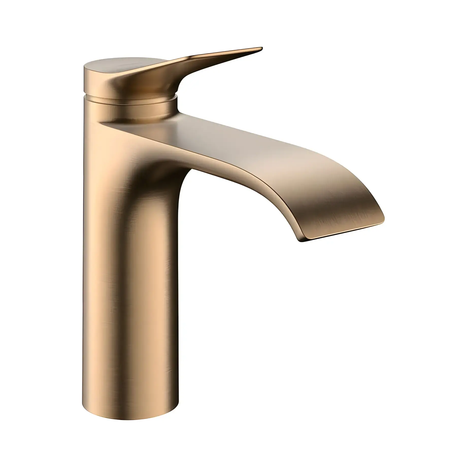 Змішувач для раковини Vivenis Hansgrohe 75023140 Brushed Bronze — вид на білому тлі