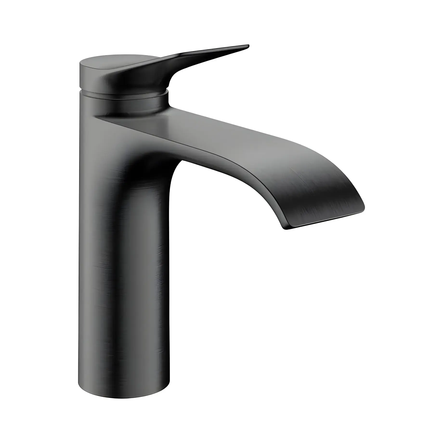Змішувач для раковини Vivenis Hansgrohe 75023340 Brushed Black Chrome — вид на білому тлі