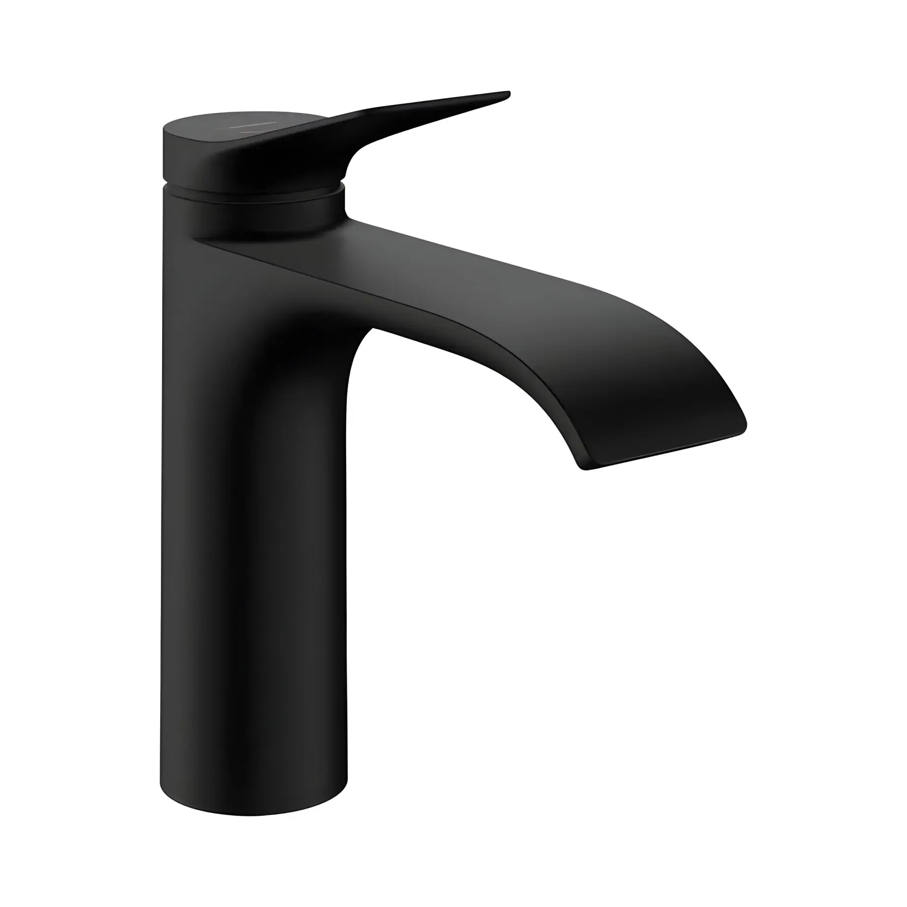 Змішувач для раковини Vivenis Hansgrohe 75023670 Matt Black — вид на білому тлі
