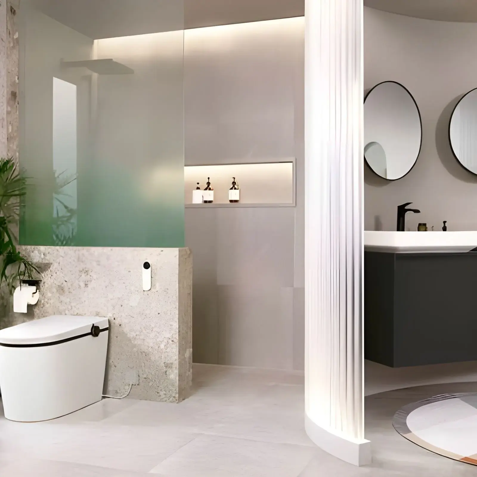 Змішувач для раковини Vivenis Hansgrohe 75023670 Matt Black — вид згори