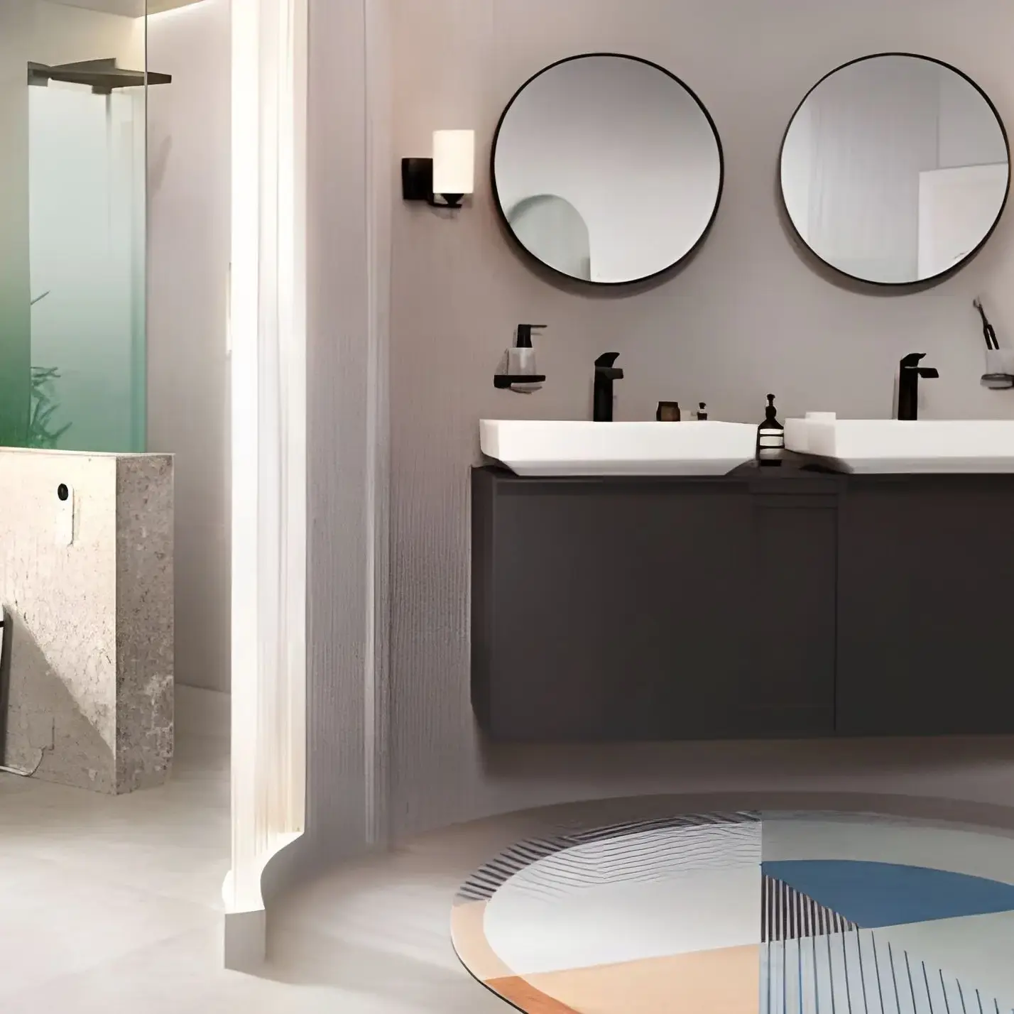 Змішувач для раковини Vivenis Hansgrohe 75024670 Matt Black — бічний ракурс
