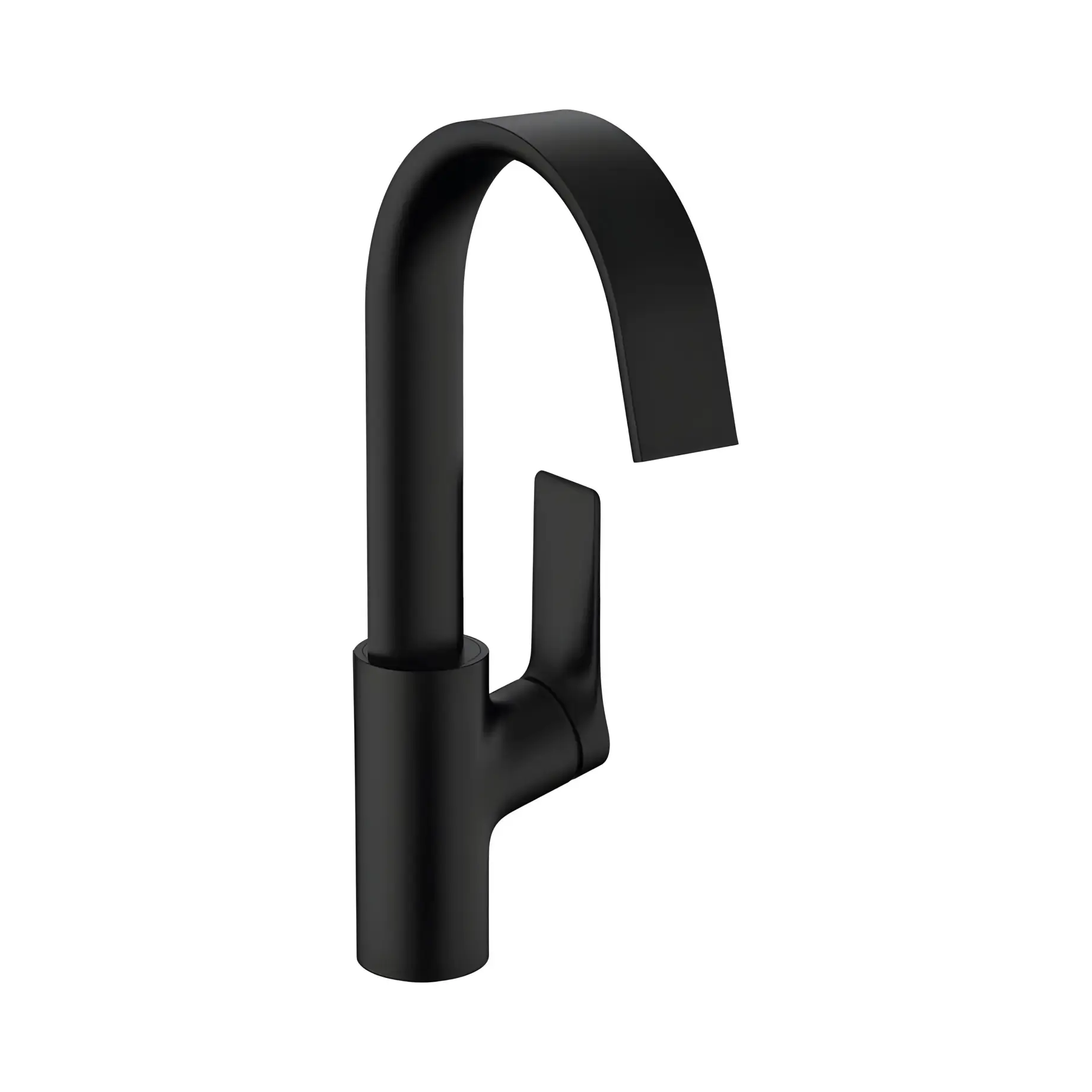 Змішувач для раковини Vivenis Hansgrohe 75032670 Matt Black — вид на білому тлі