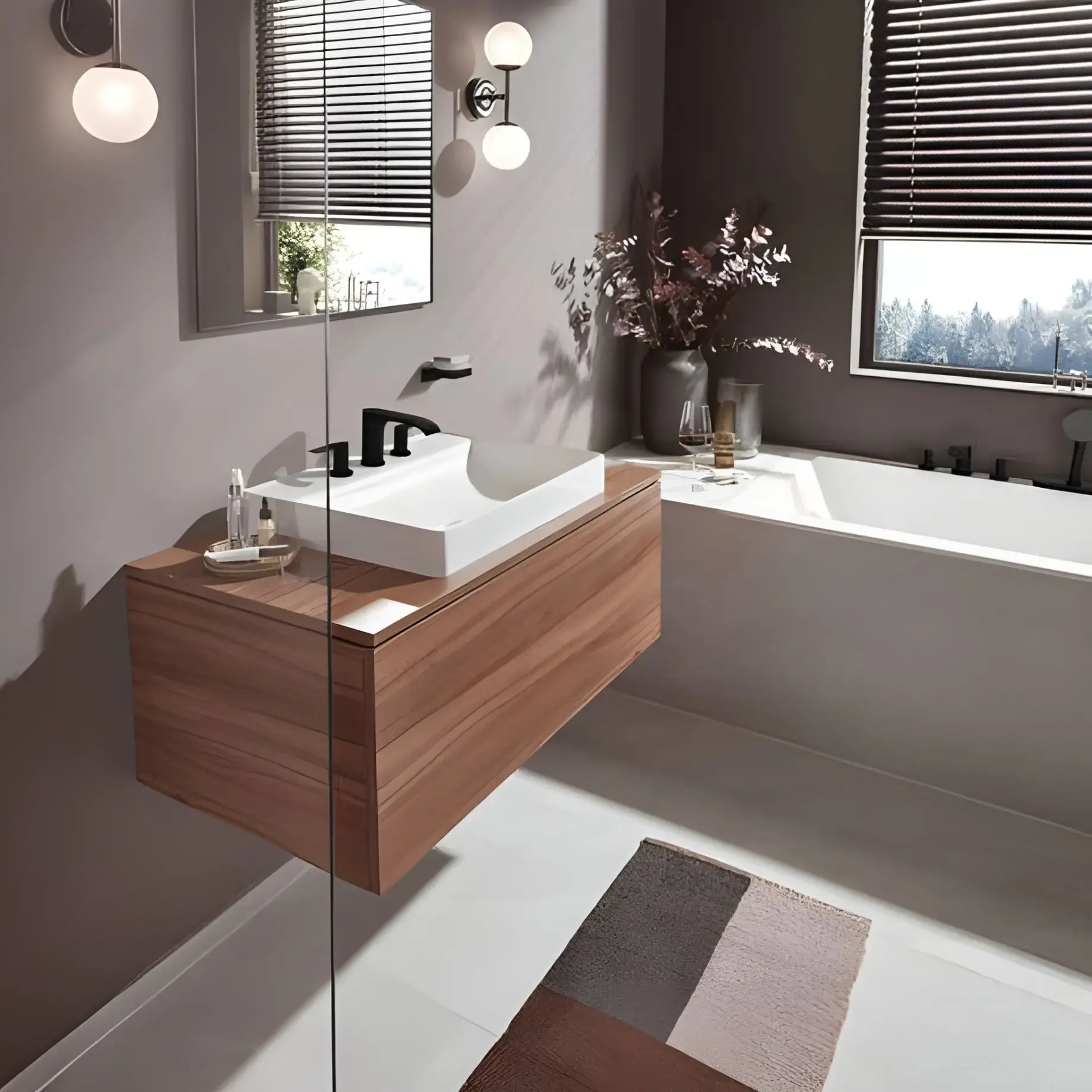 Змішувач для раковини Vivenis Hansgrohe 75033670 Matt Black — вид спереду
