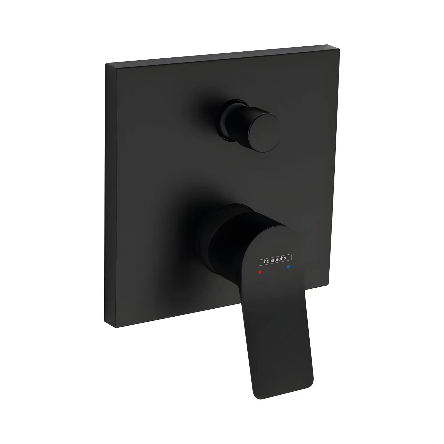 Змішувач для ванни та душу Vivenis Hansgrohe 75416670 Matt Black — вид на білому тлі