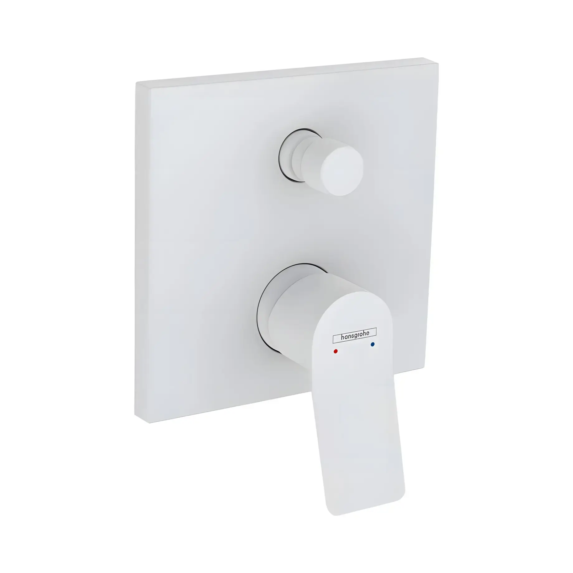 Змішувач для ванни та душу Vivenis Hansgrohe 75416700 White Matt — вид на білому тлі