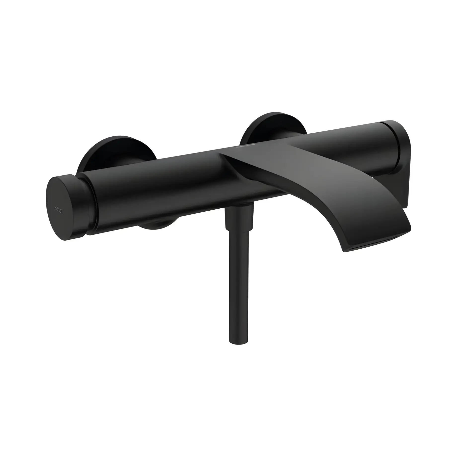 Змішувач для ванни Vivenis Hansgrohe 75420670 Matt Black — вид на білому тлі