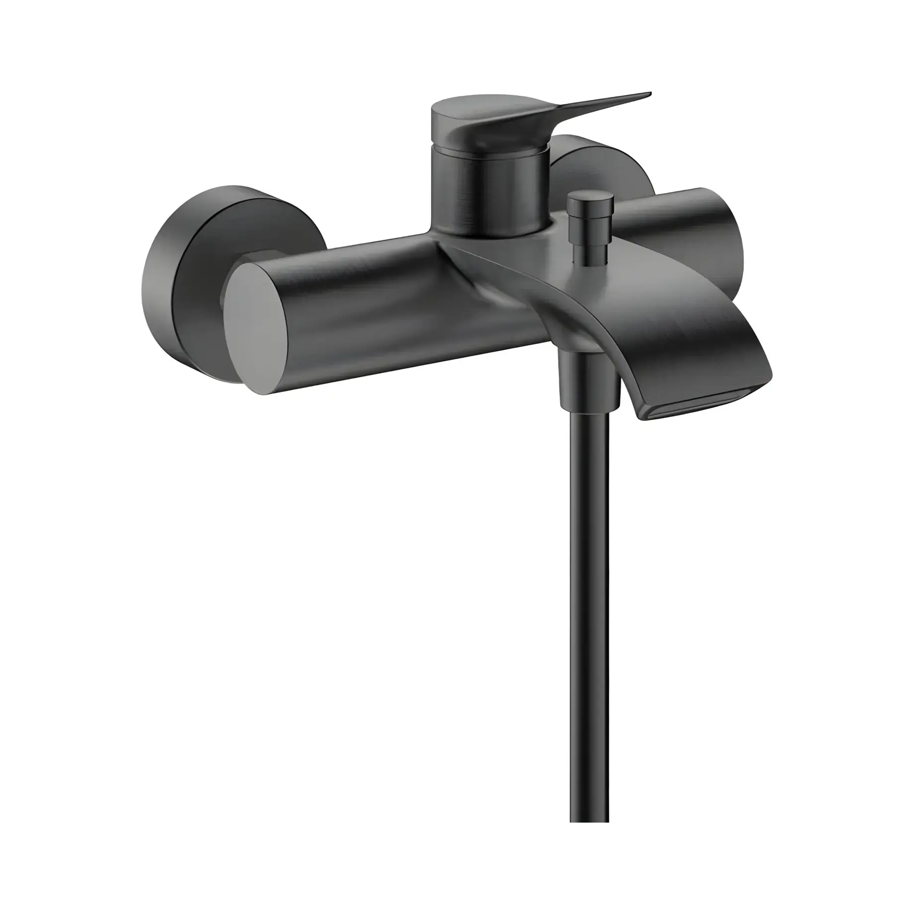 Змішувач для ванни Vivenis Hansgrohe 75423340 Brushed Black Chrome — вид на білому тлі