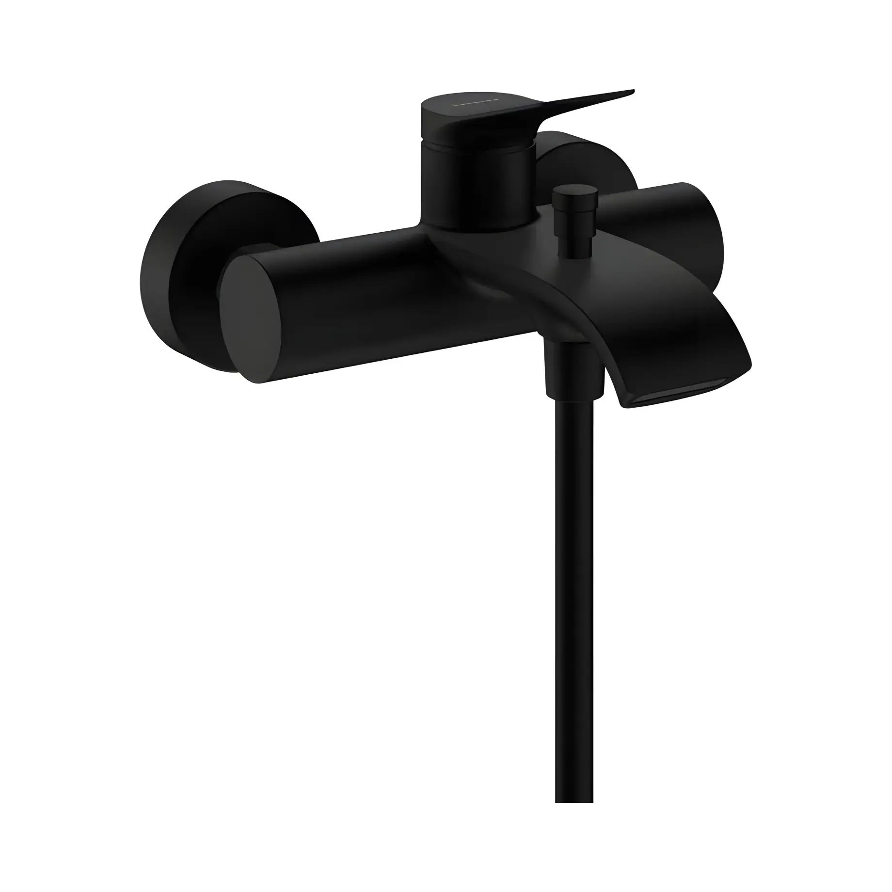 Змішувач для ванни Vivenis Hansgrohe 75423670 Matt Black — вид на білому тлі