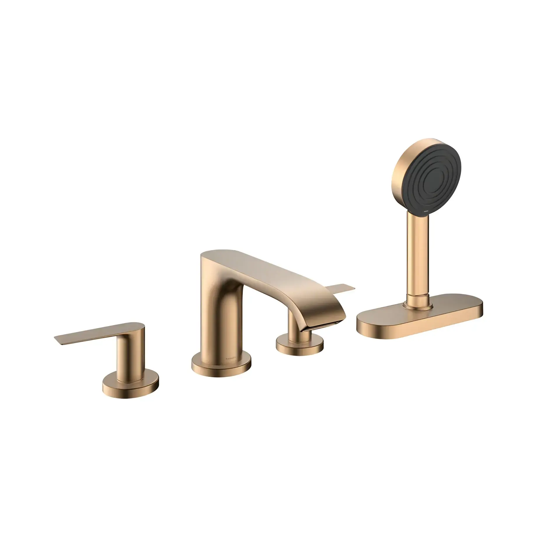 Змішувач для ванни Vivenis Hansgrohe 75444140 Brushed Bronze — вид на білому тлі