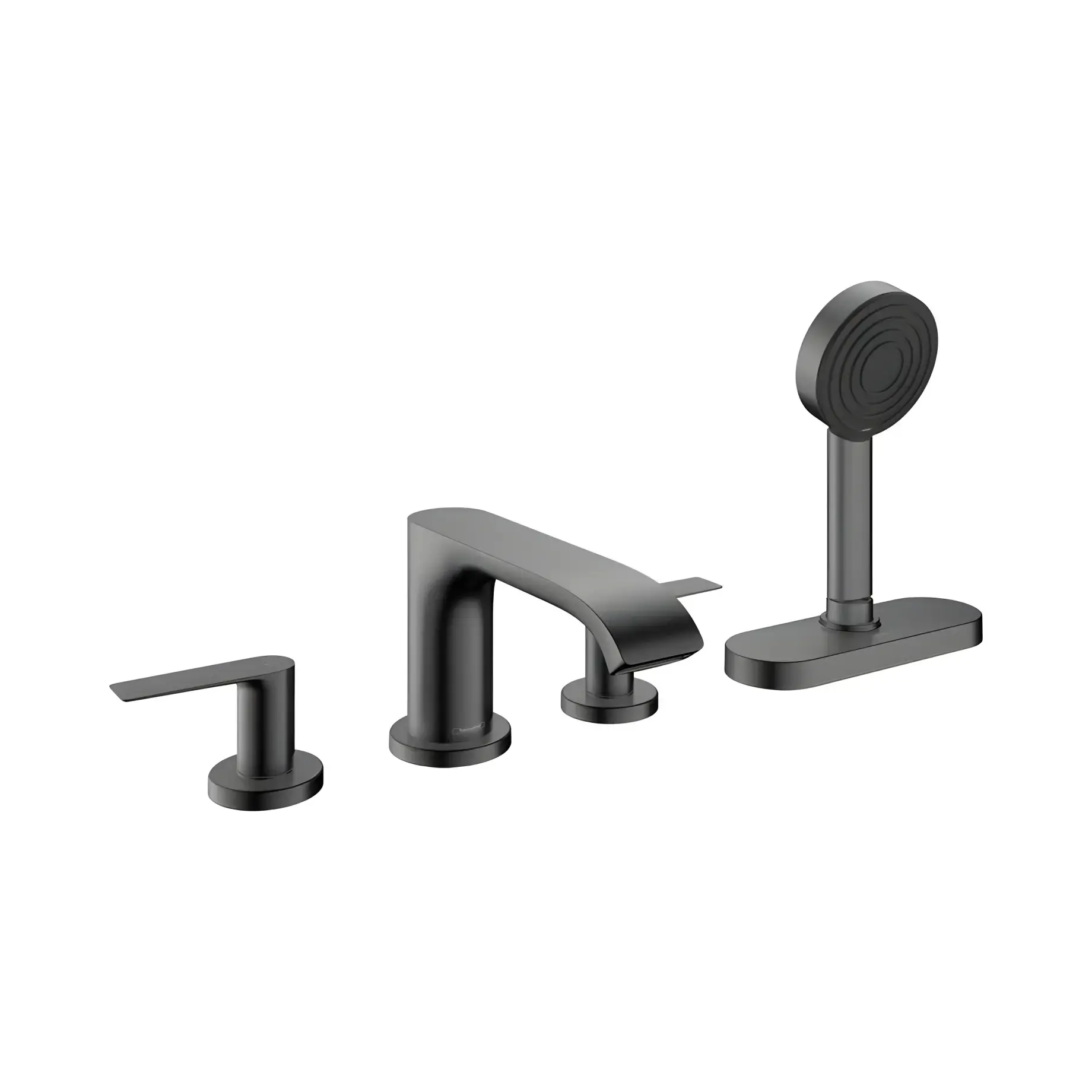 Змішувач для ванни Vivenis Hansgrohe 75444340 Brushed Black Chrome — вид на білому тлі
