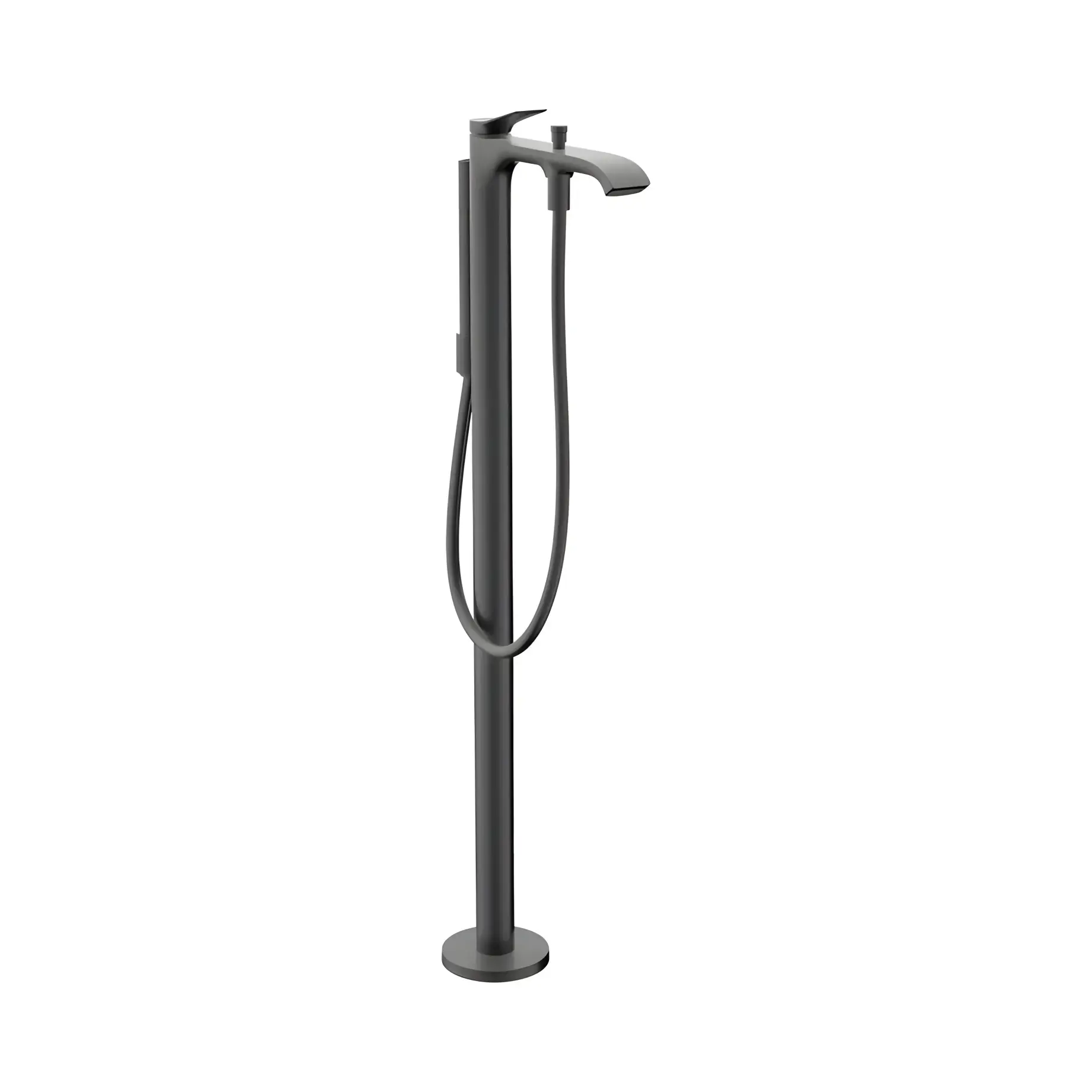 Змішувач для ванни Vivenis Hansgrohe 75445340 Brushed Black Chrome — вид на білому тлі