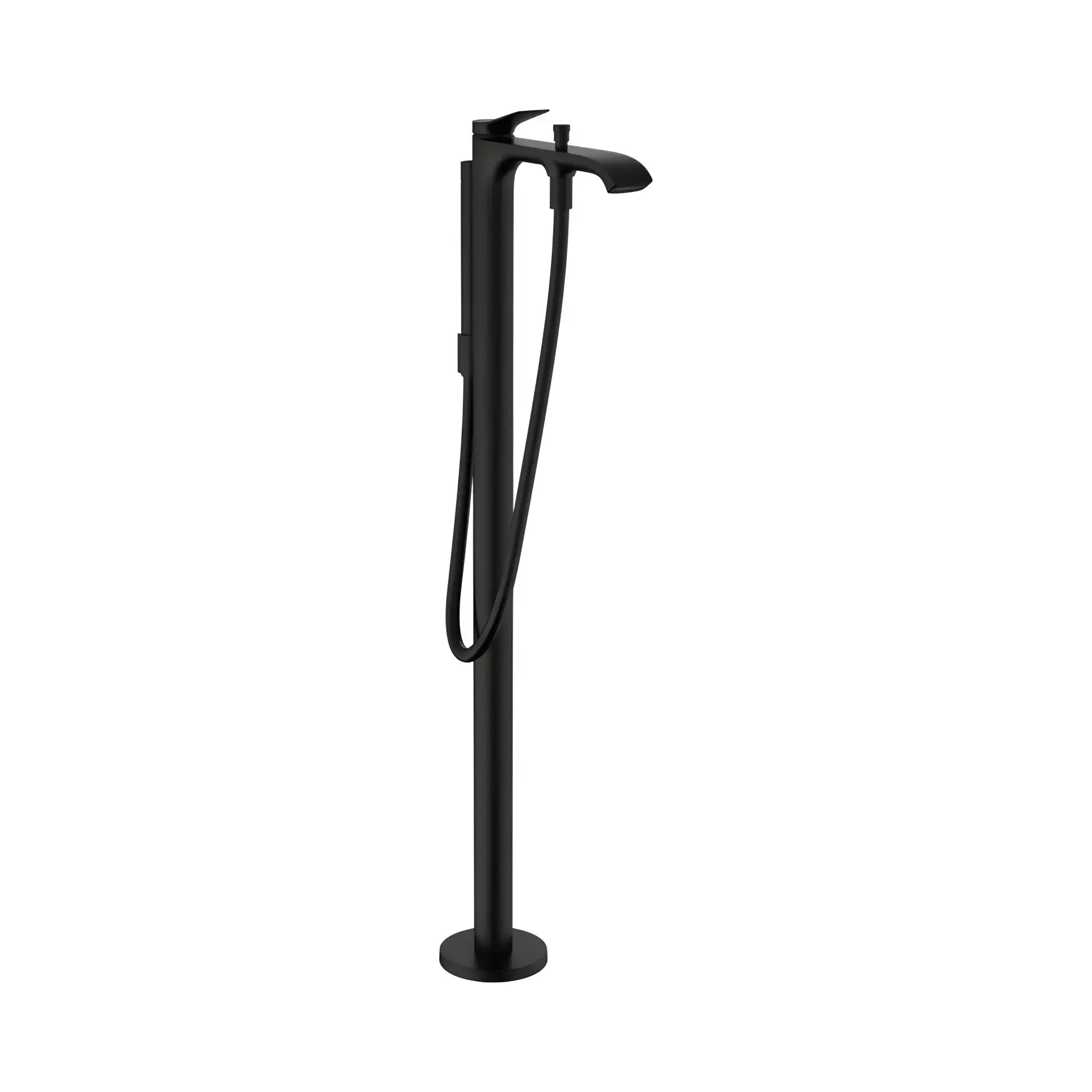 Змішувач для ванни Vivenis Hansgrohe 75445670 Matt Black — вид на білому тлі