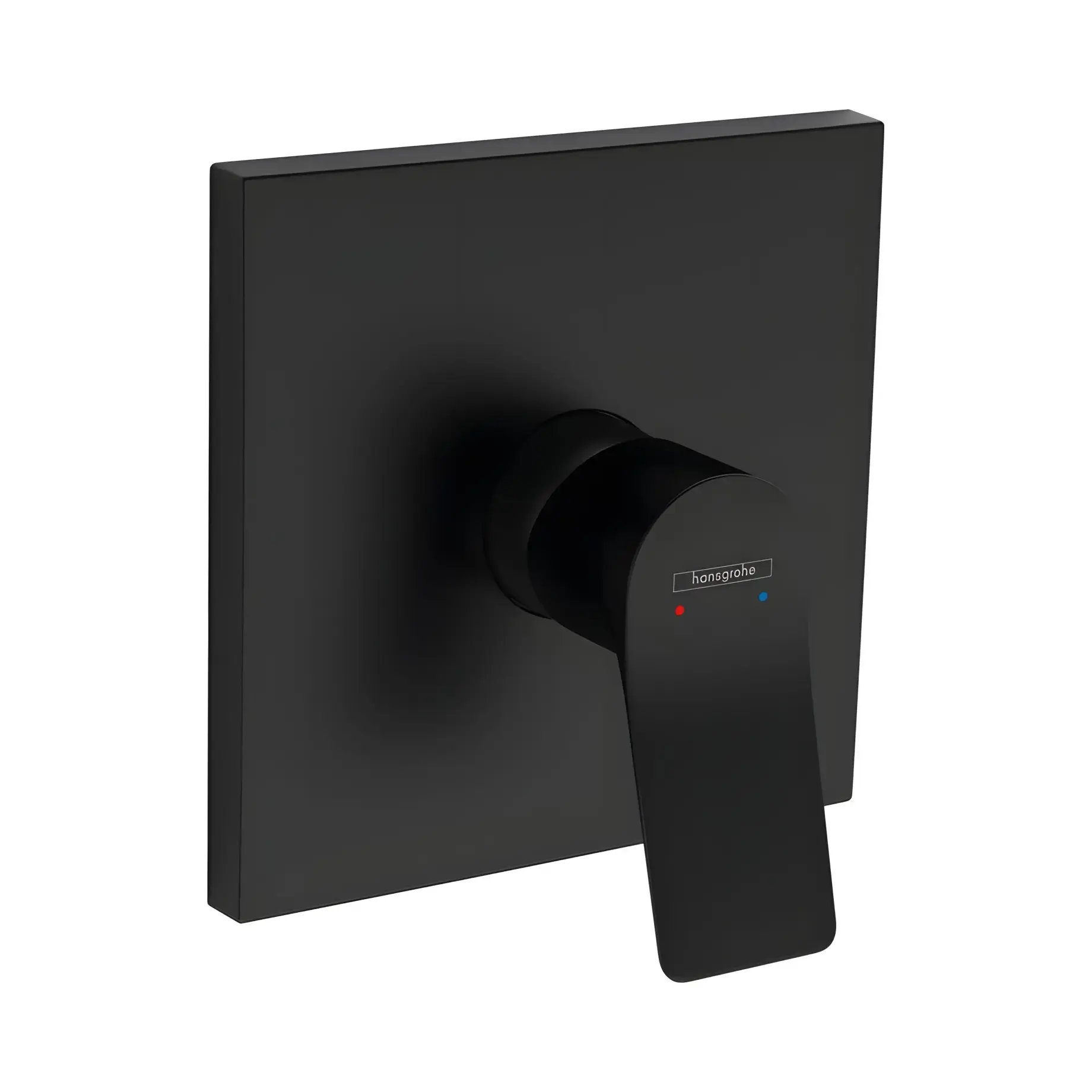 Змішувач для душу Vivenis Hansgrohe 75615670 Matt Black — вид на білому тлі