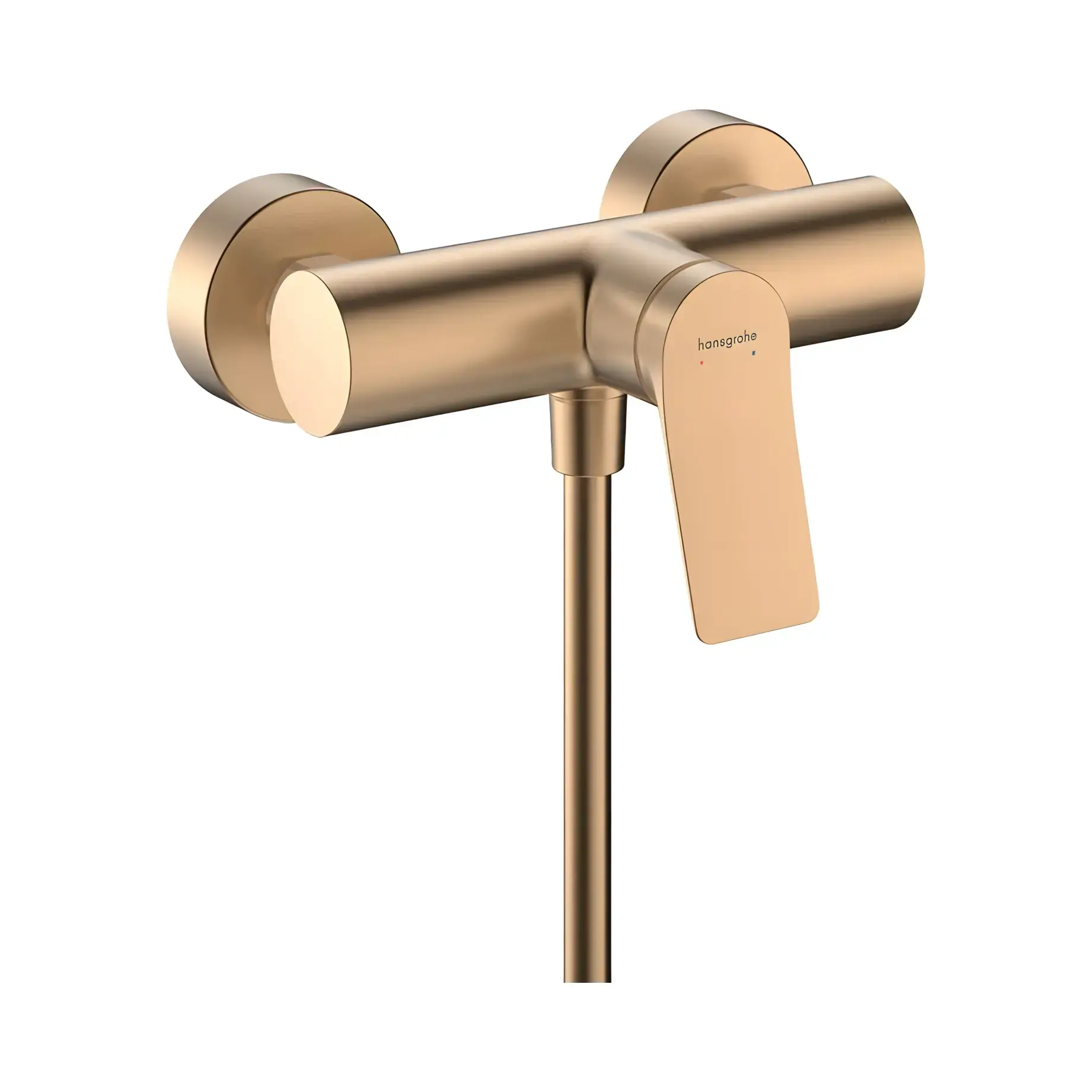 Змішувач для душу Vivenis Hansgrohe 75623140 Brushed Bronze — вид на білому тлі