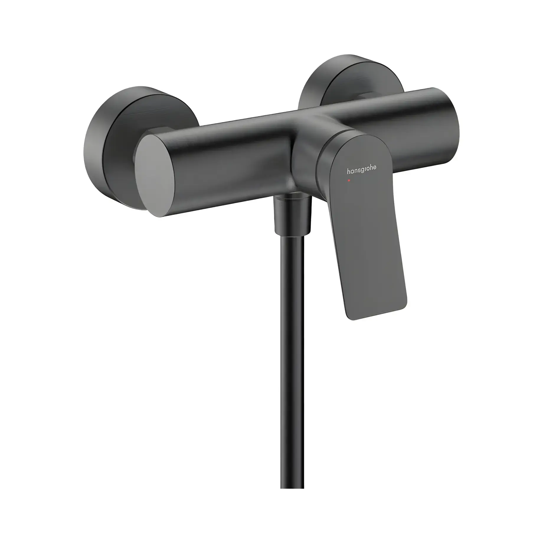 Змішувач для душу Vivenis Hansgrohe 75623340 Brushed Black Chrome — вид на білому тлі