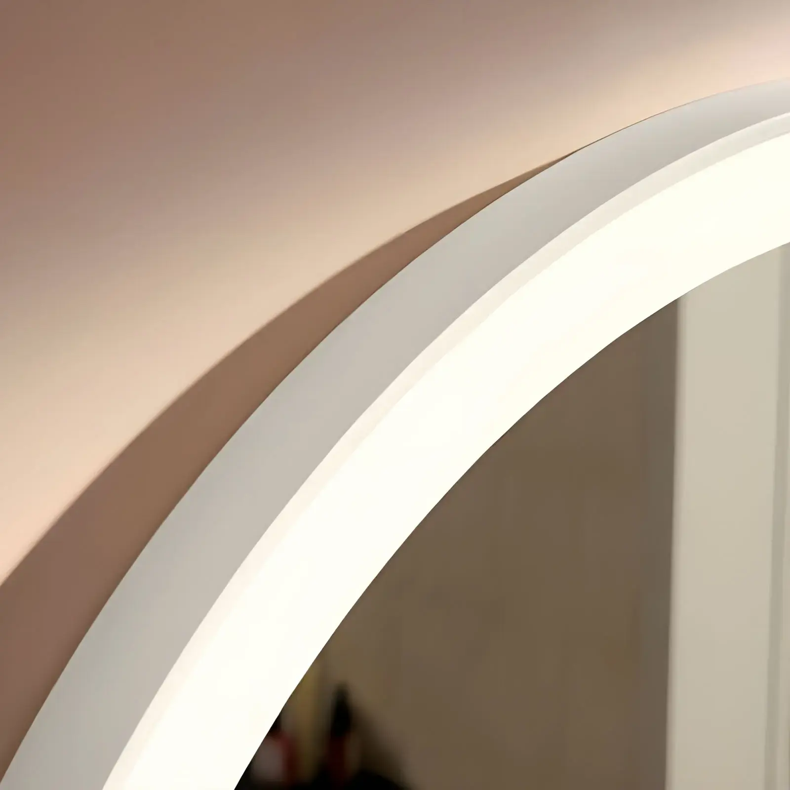 Дзеркало Xarita Lite S Hansgrohe 54967700 Matt White — вид ззаду