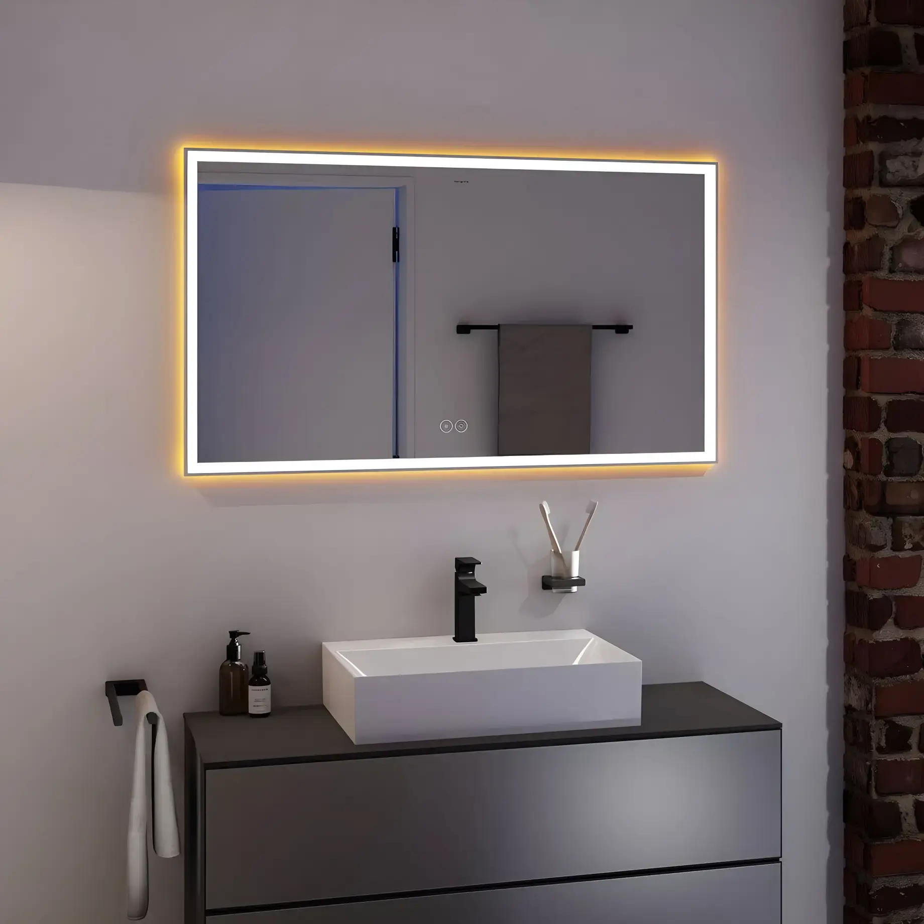 Дзеркало Xarita E Hansgrohe 54985700 — вид спереду