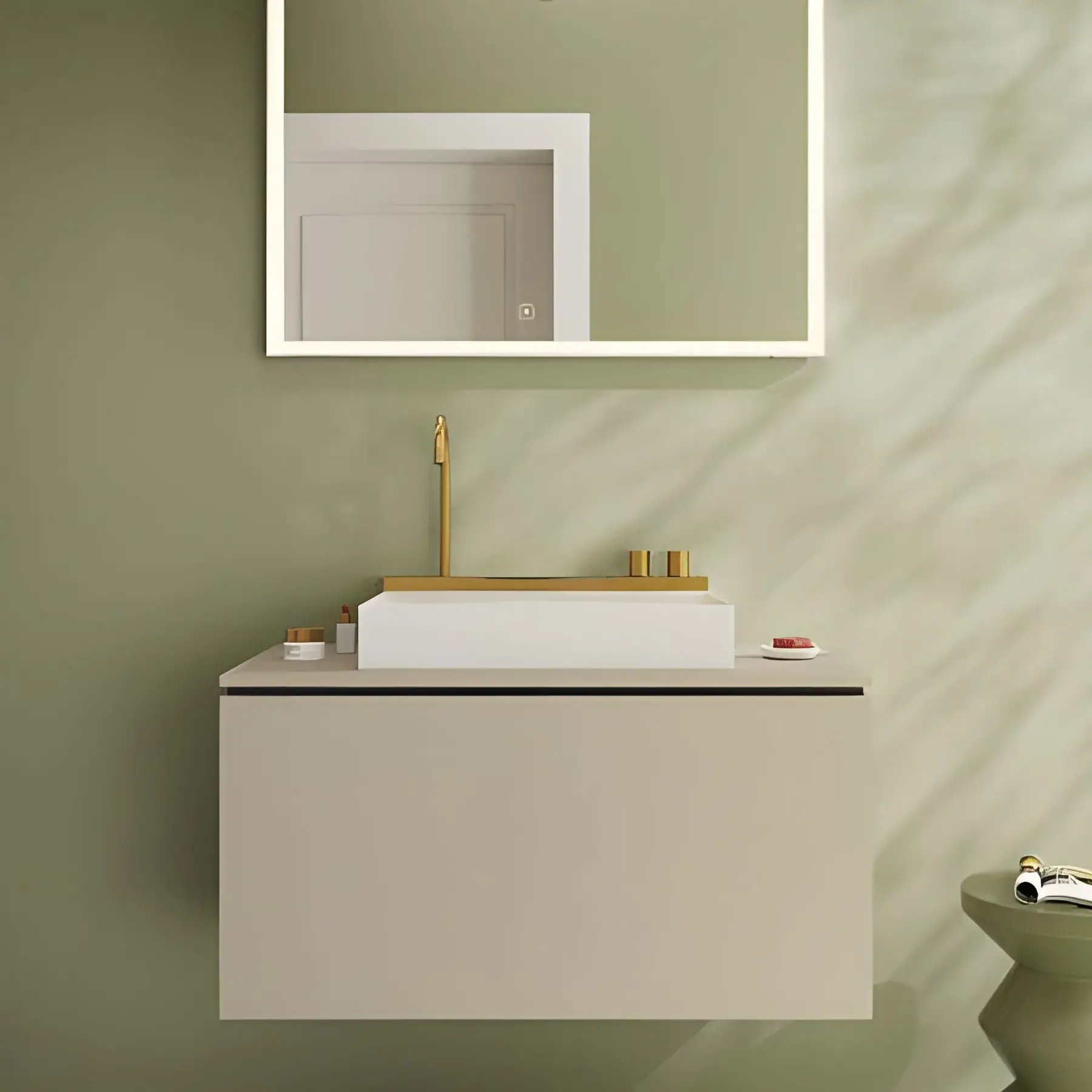 Дзеркало Xarita E Hansgrohe 54986700 — вид згори