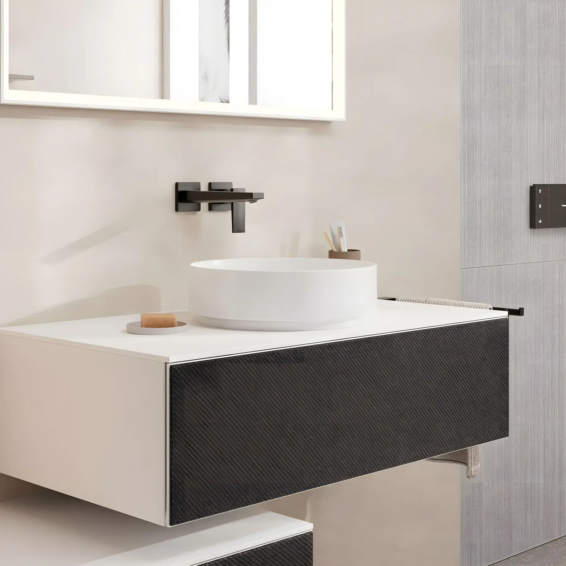 Умивальник Xuniva Evo S Hansgrohe 60323450 White — бічний ракурс