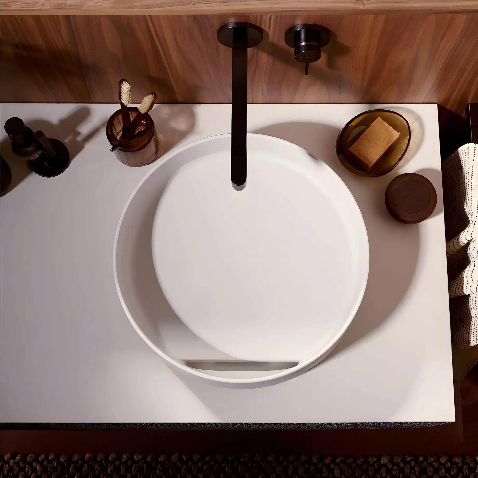 Умивальник Xuniva Evo S Hansgrohe 60323780 Sand Matt Beige — вид спереду