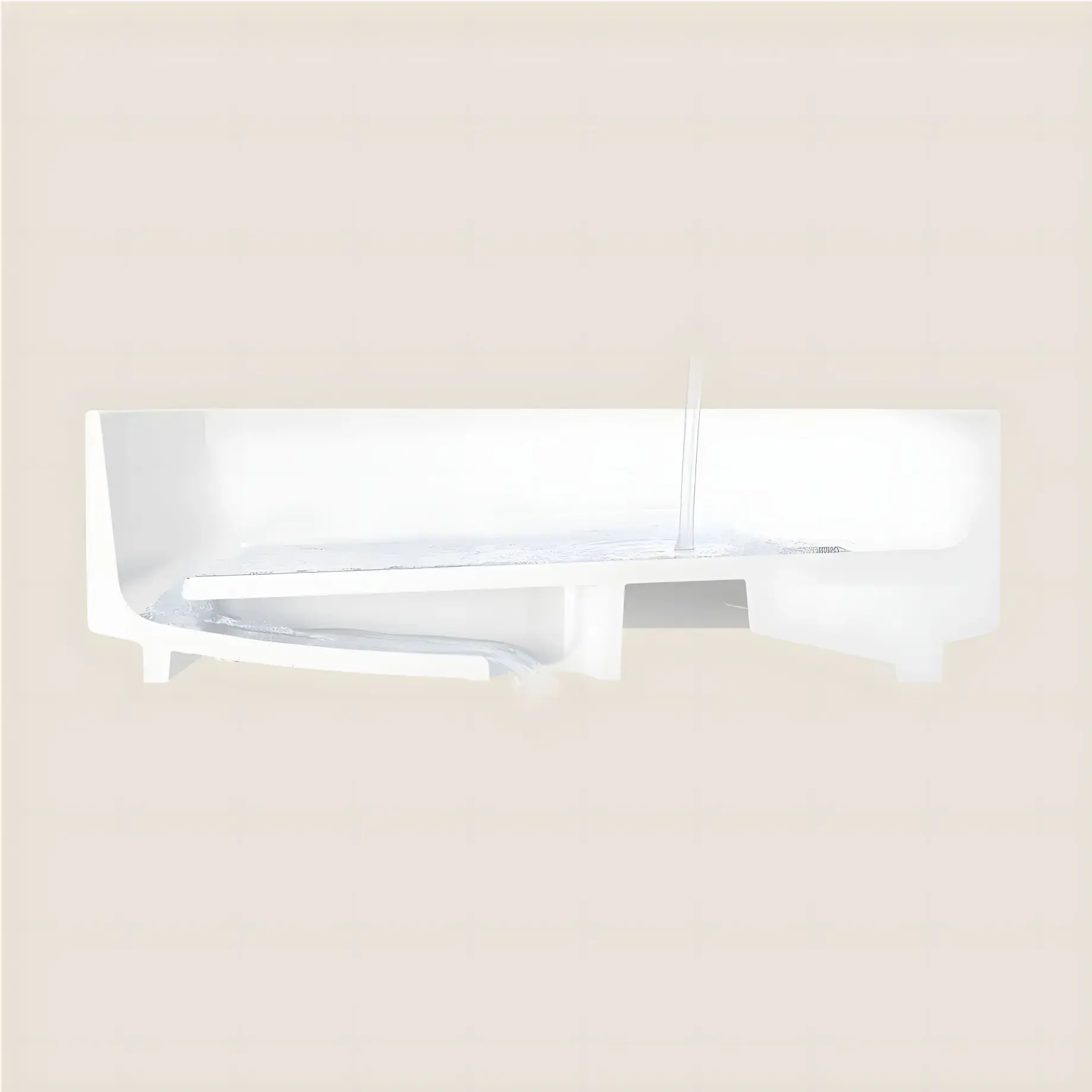 Умивальник Xuniva Evo S Hansgrohe 60325450 White — бічний ракурс