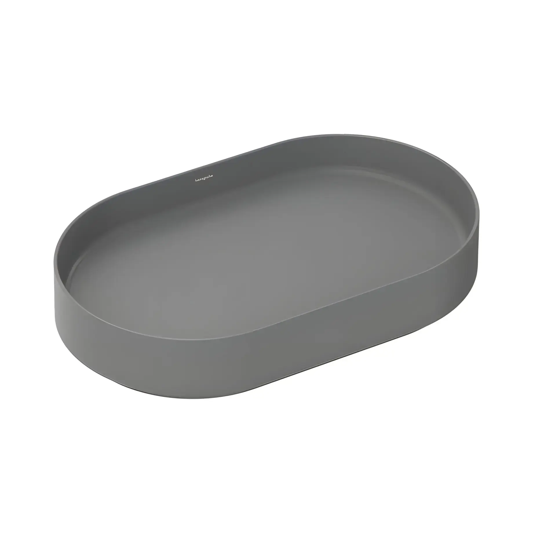Умивальник Xuniva Evo S Hansgrohe 60325760 Slate Matt Grey 65 х 40 см — вид на білому тлі