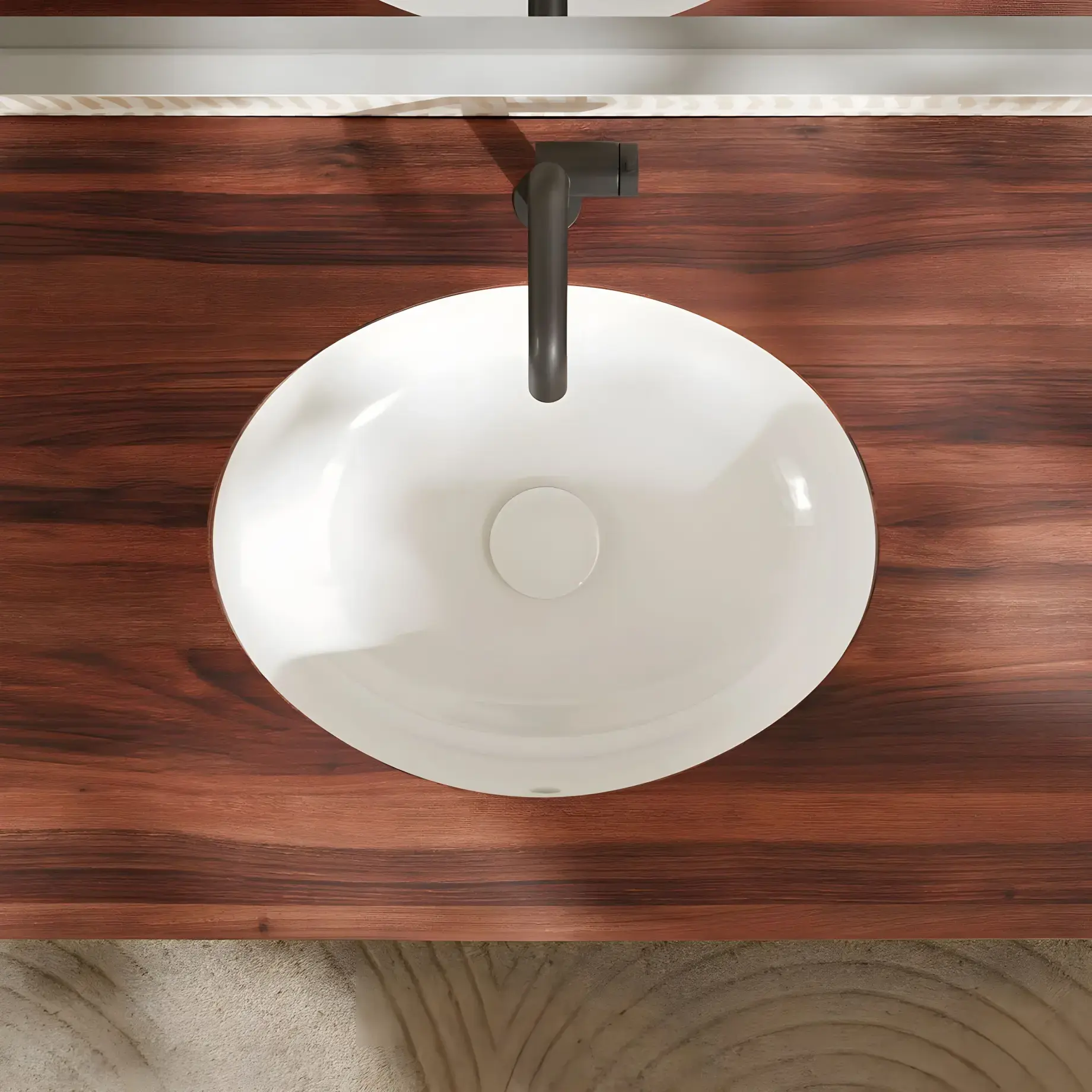 Умивальник Xuniva D Hansgrohe 61048450 — бічний ракурс