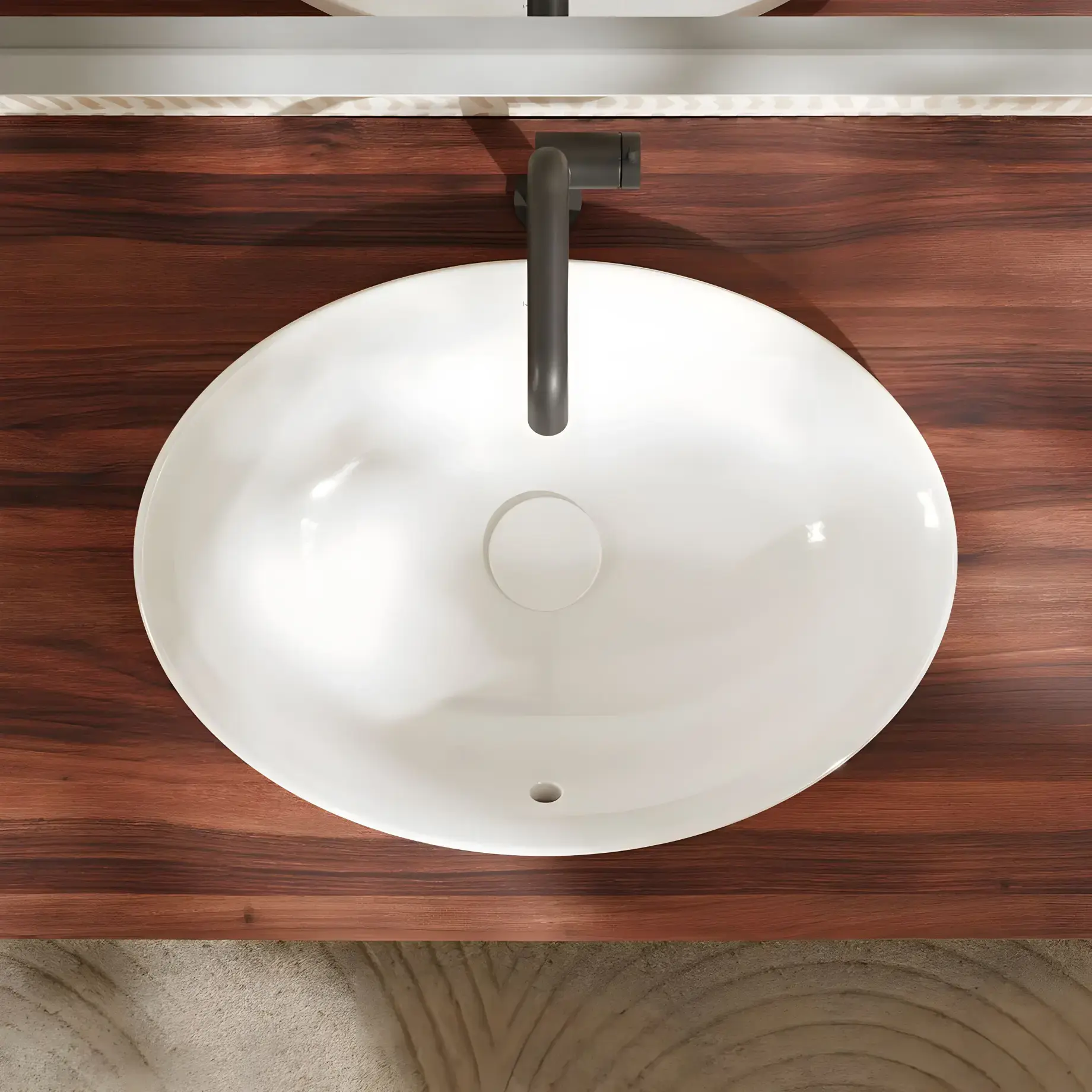 Умивальник Xuniva D Hansgrohe 61058450 — бічний ракурс
