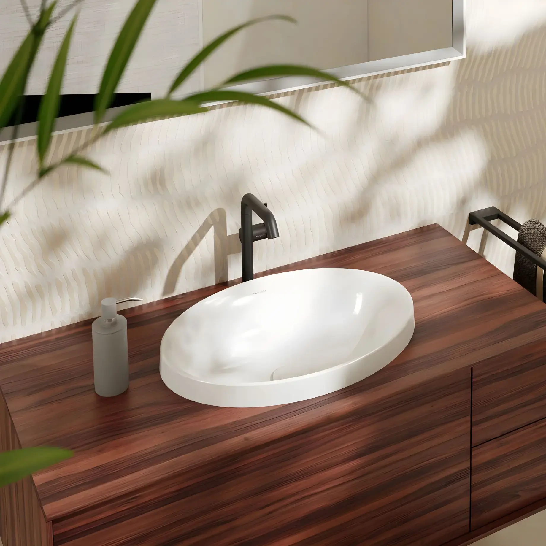 Умивальник Xuniva D Hansgrohe 61058450 — вид спереду