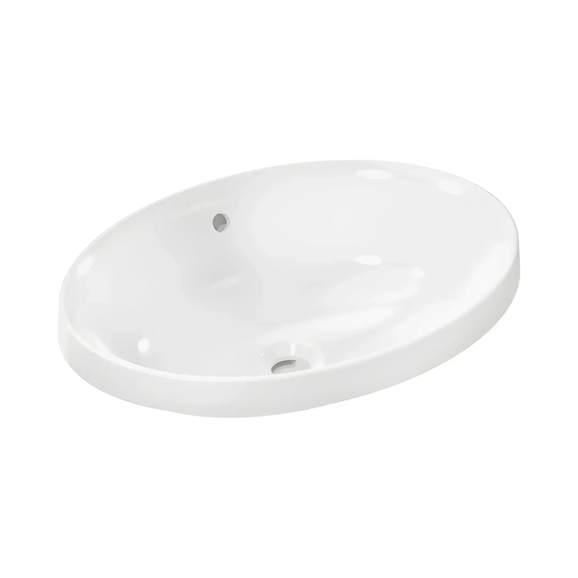 Умивальник Xuniva D Hansgrohe 61058450 White 55 х 40 см — вид на білому тлі