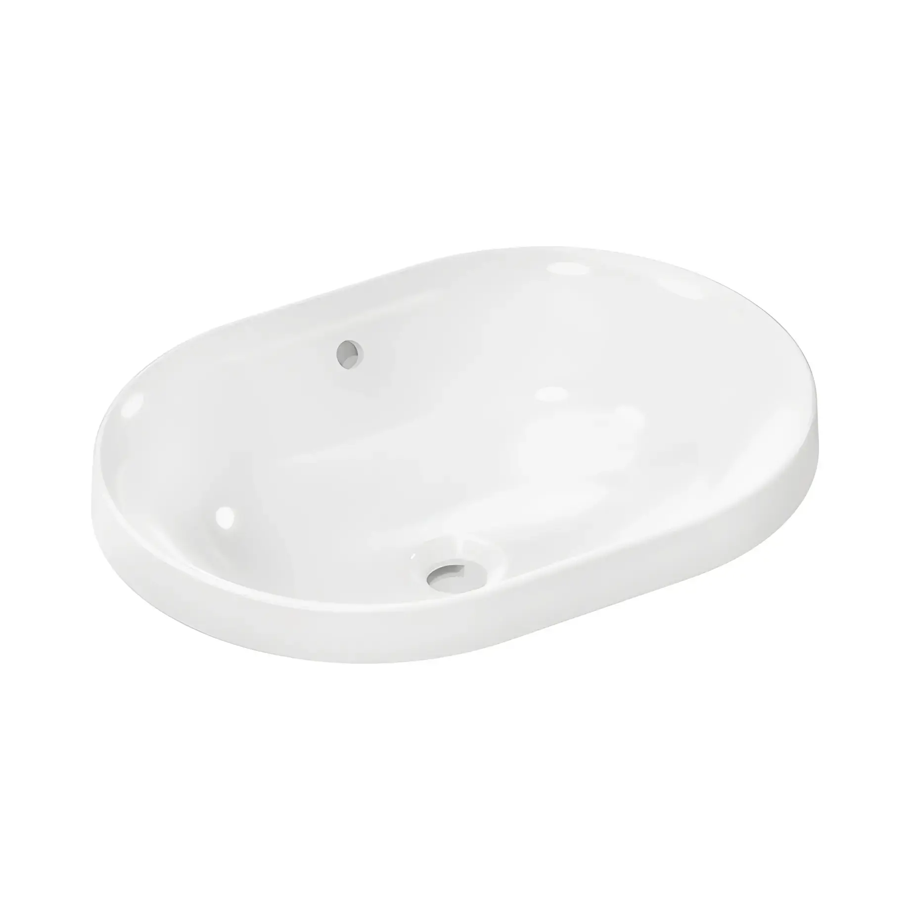 Умивальник Xuniva U Hansgrohe 61062450 White 55 х 40 см — вид на білому тлі