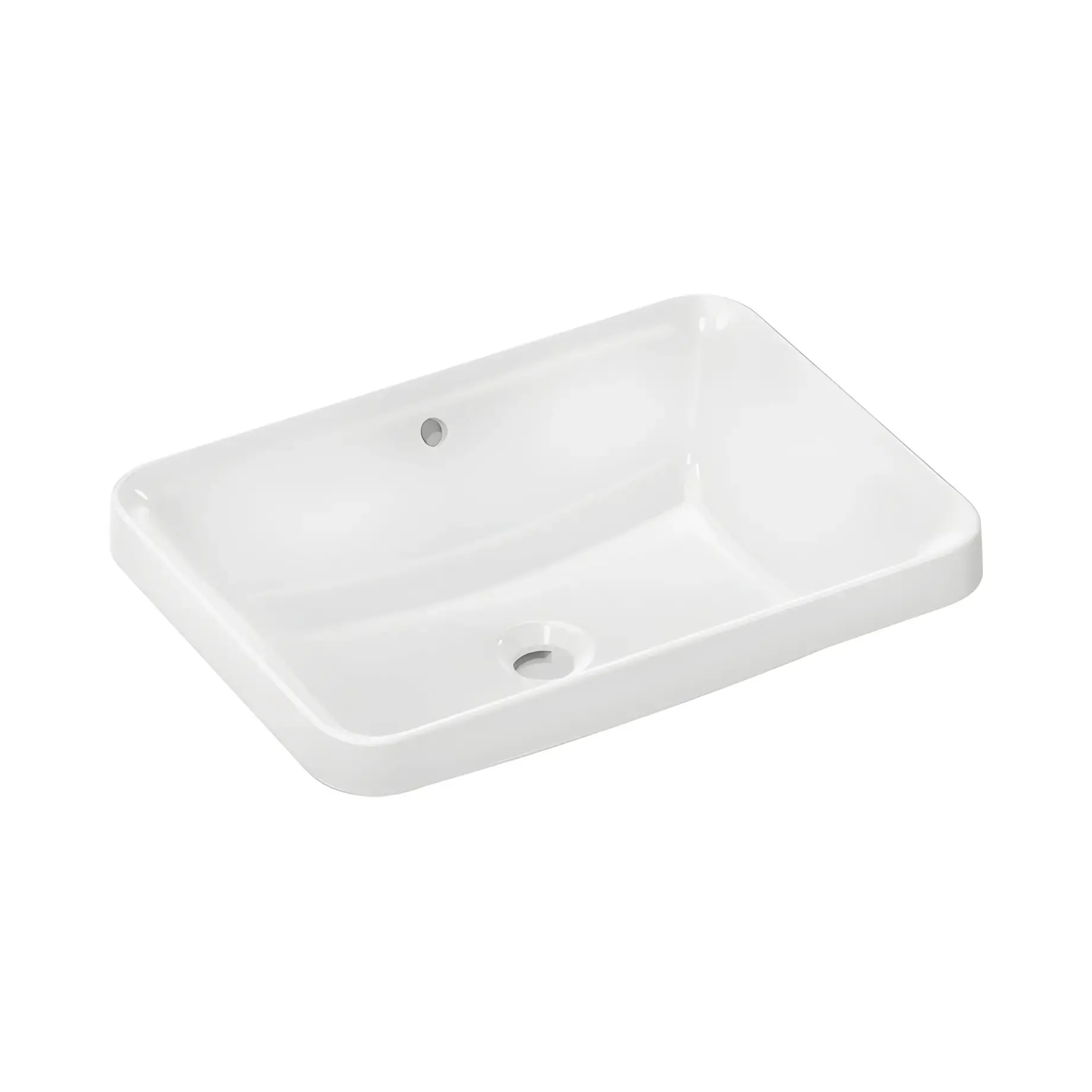 Умивальник Xuniva D Hansgrohe 61066450 White 55 х 40 см — вид на білому тлі