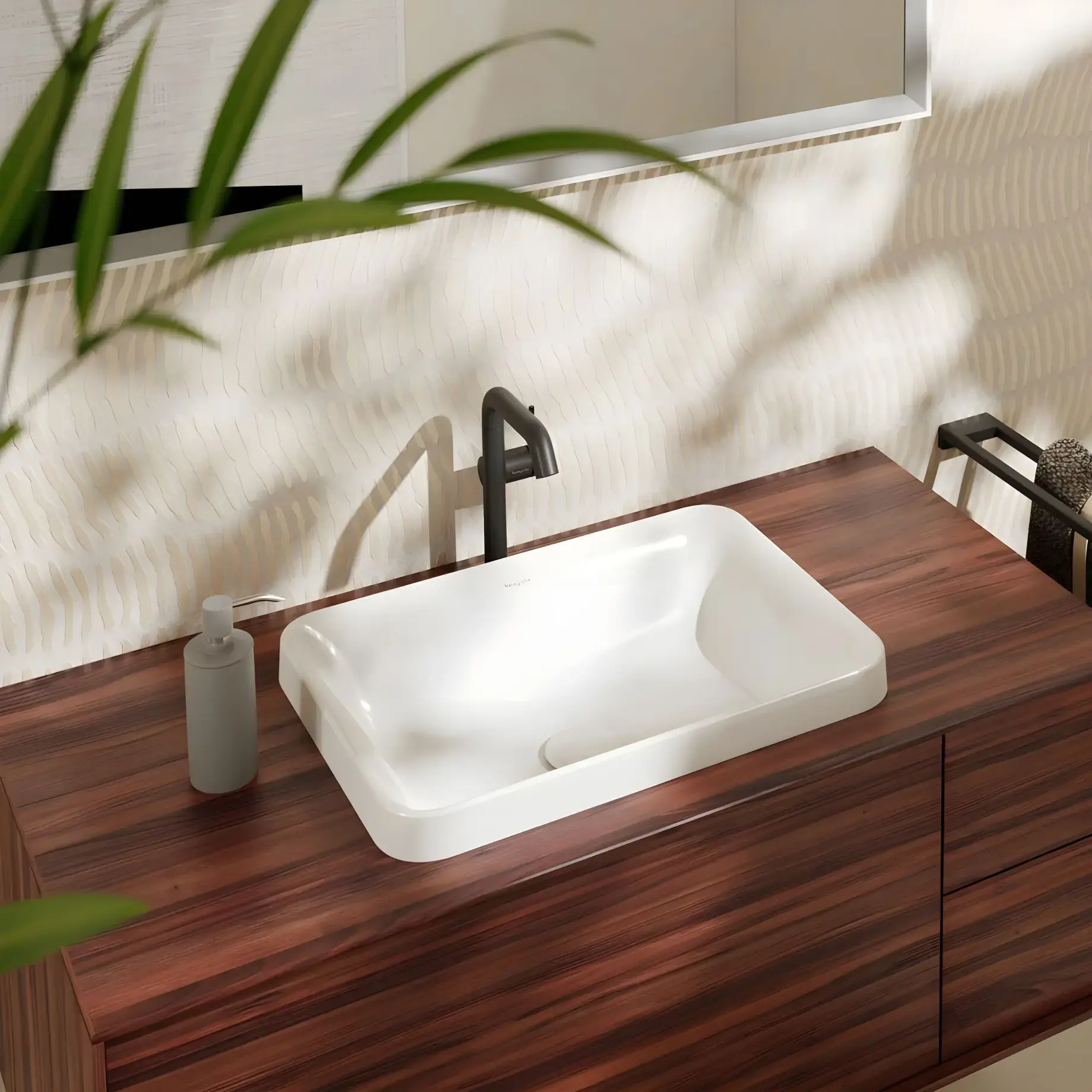 Умивальник Xuniva D Hansgrohe 61066450 — вид спереду