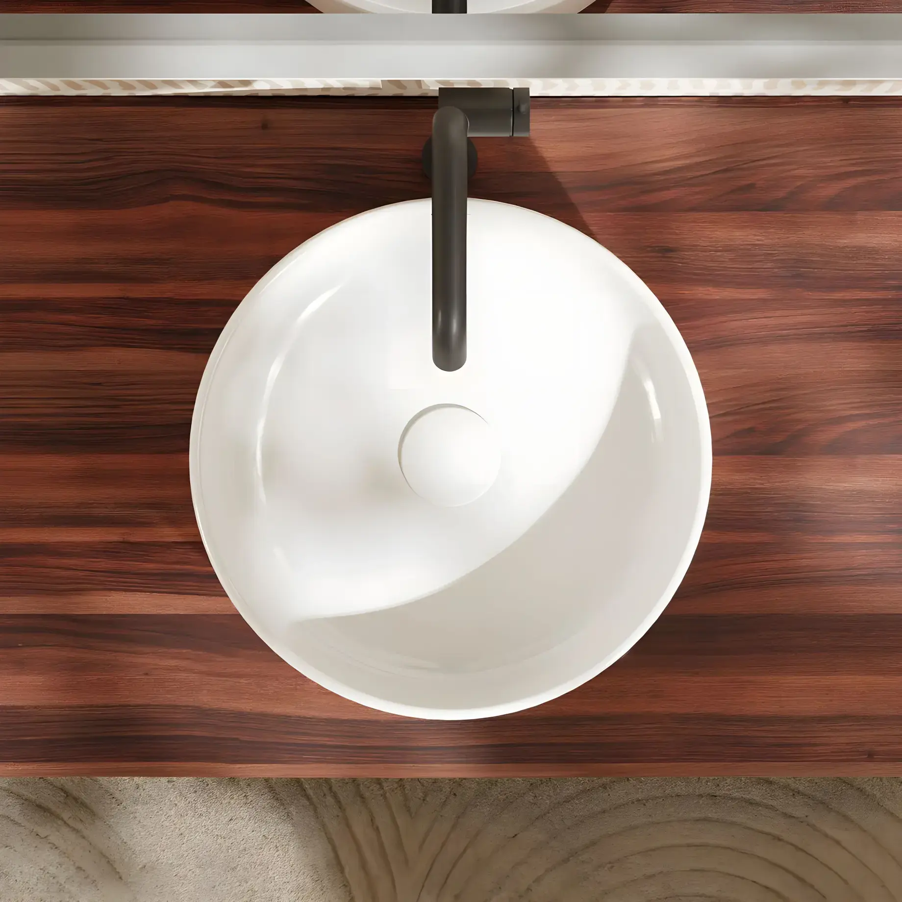 Умивальник Xuniva S Hansgrohe 61071450 — бічний ракурс