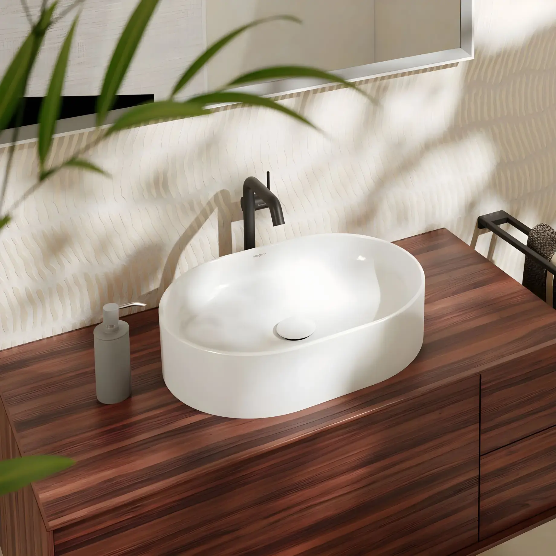Умивальник Xuniva U Hansgrohe 61073450 — вид спереду