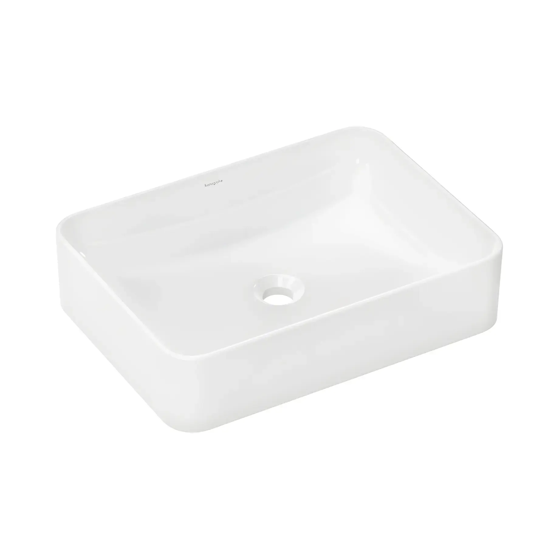 Умивальник Xuniva Q Hansgrohe 61075450 White 55 х 40 см — вид на білому тлі