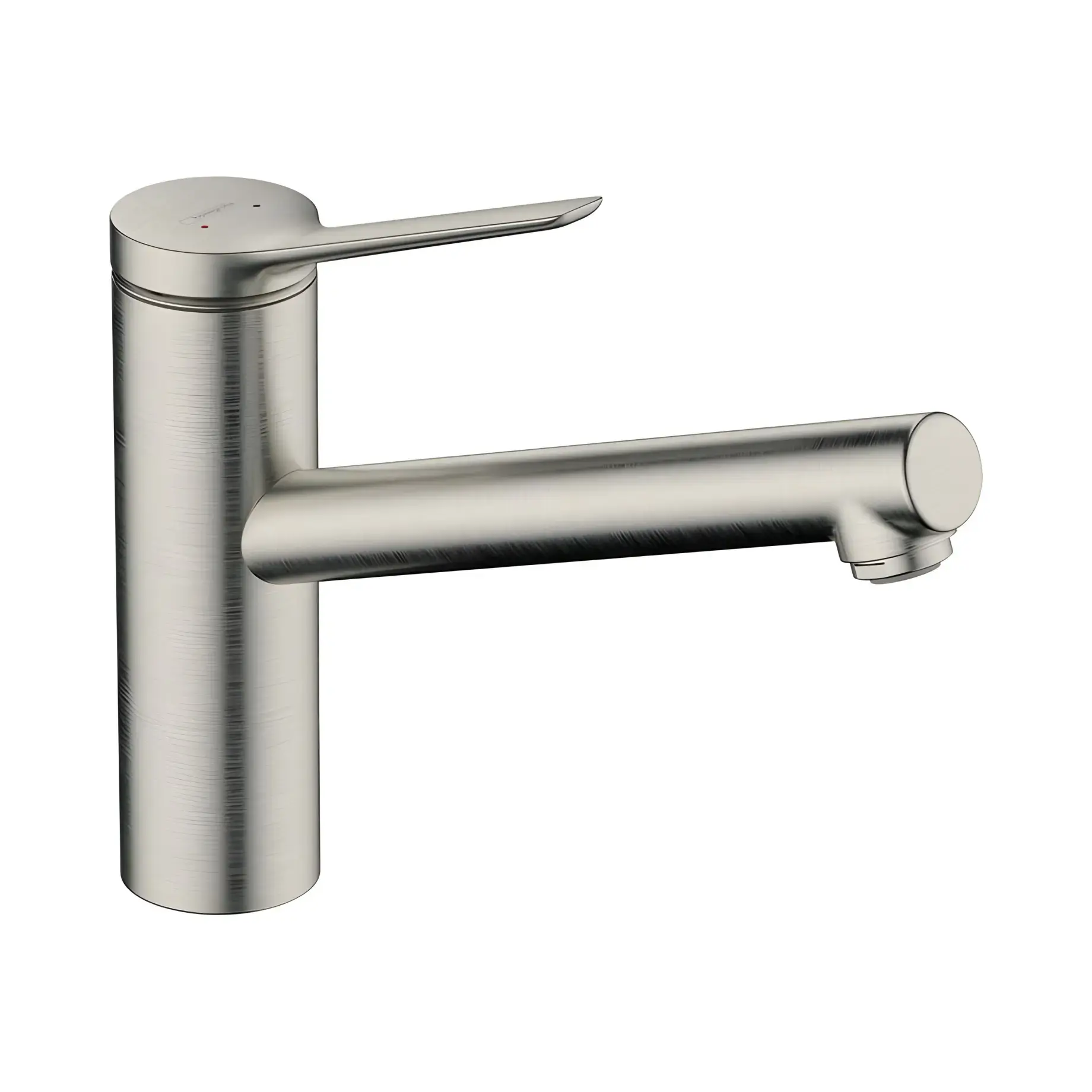 Змішувач для кухні Zesis M33 Hansgrohe 74802800 Stainless Steel Finish — вид на білому тлі