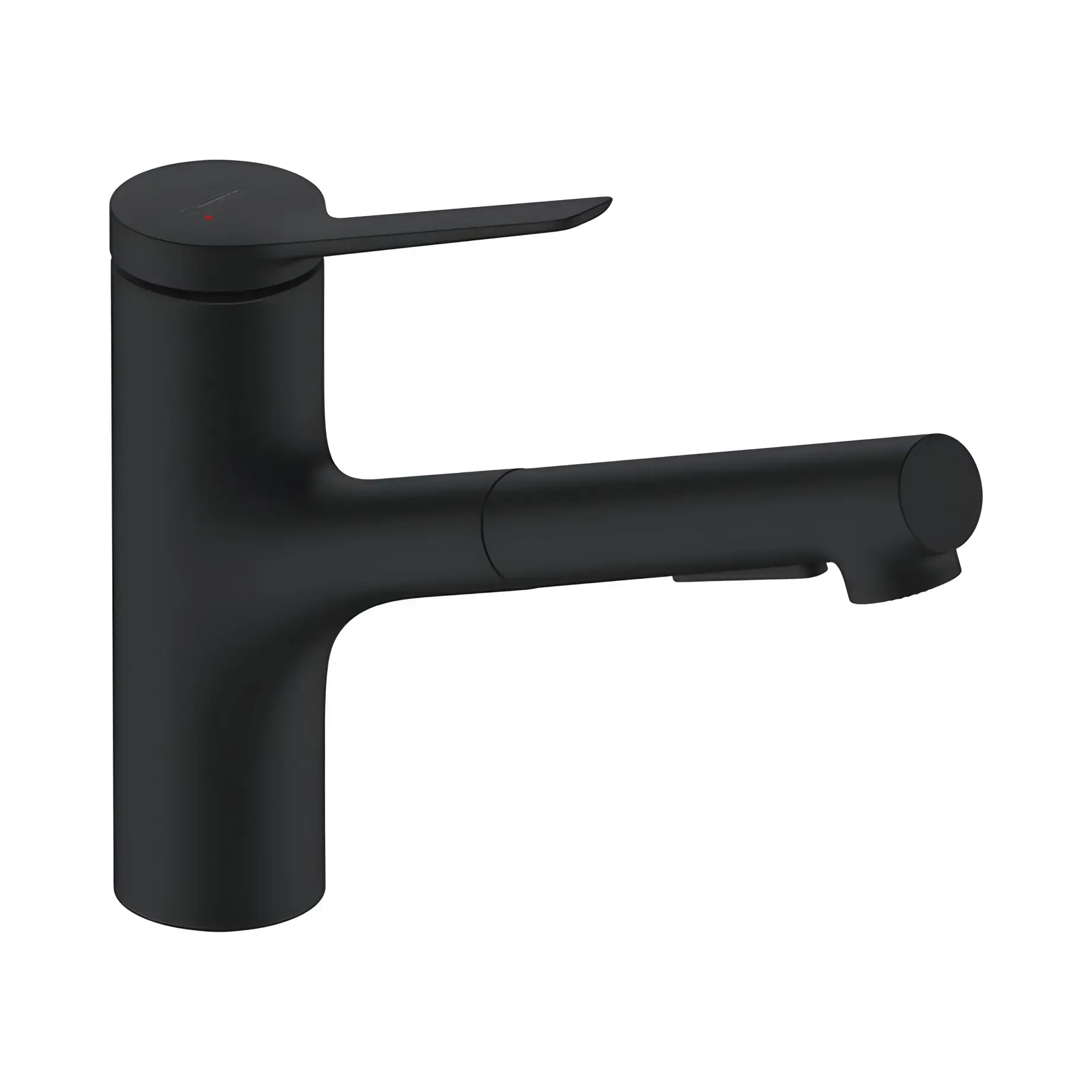 Змішувач для кухні Zesis M33 Hansgrohe 74803670 Matt Black — вид на білому тлі
