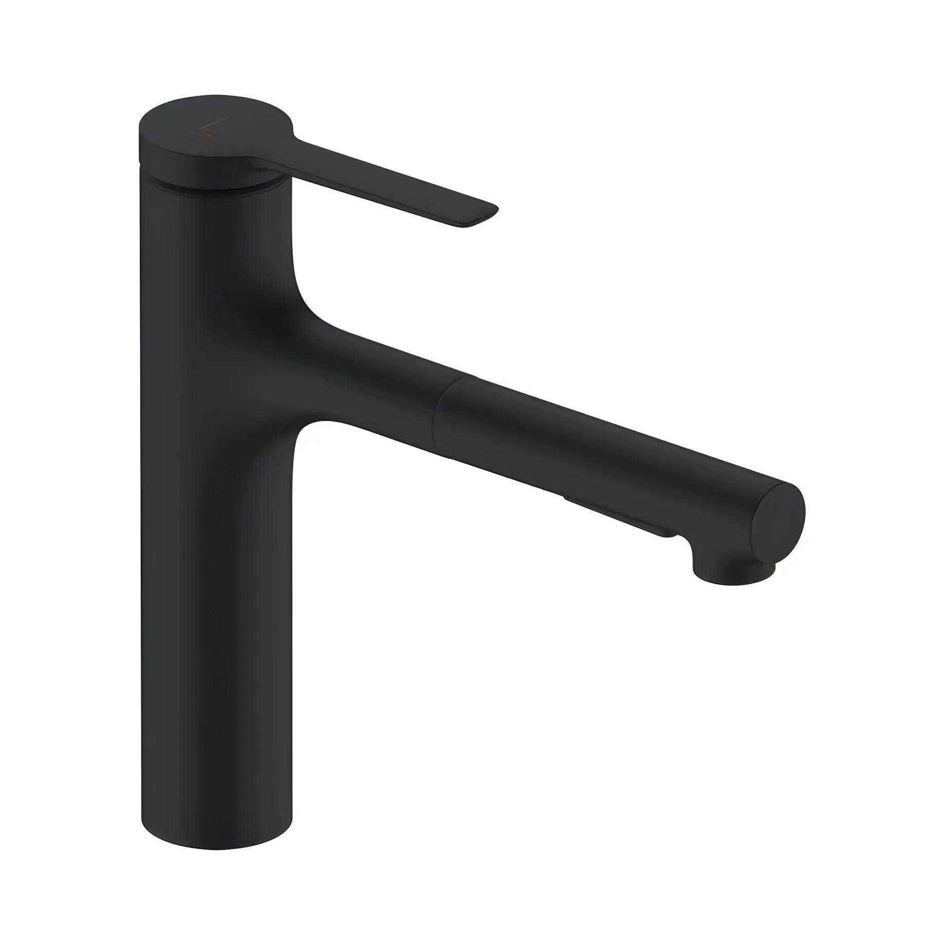 Змішувач для кухні Zesis M33 Hansgrohe 74804670 Matt Black — вид на білому тлі