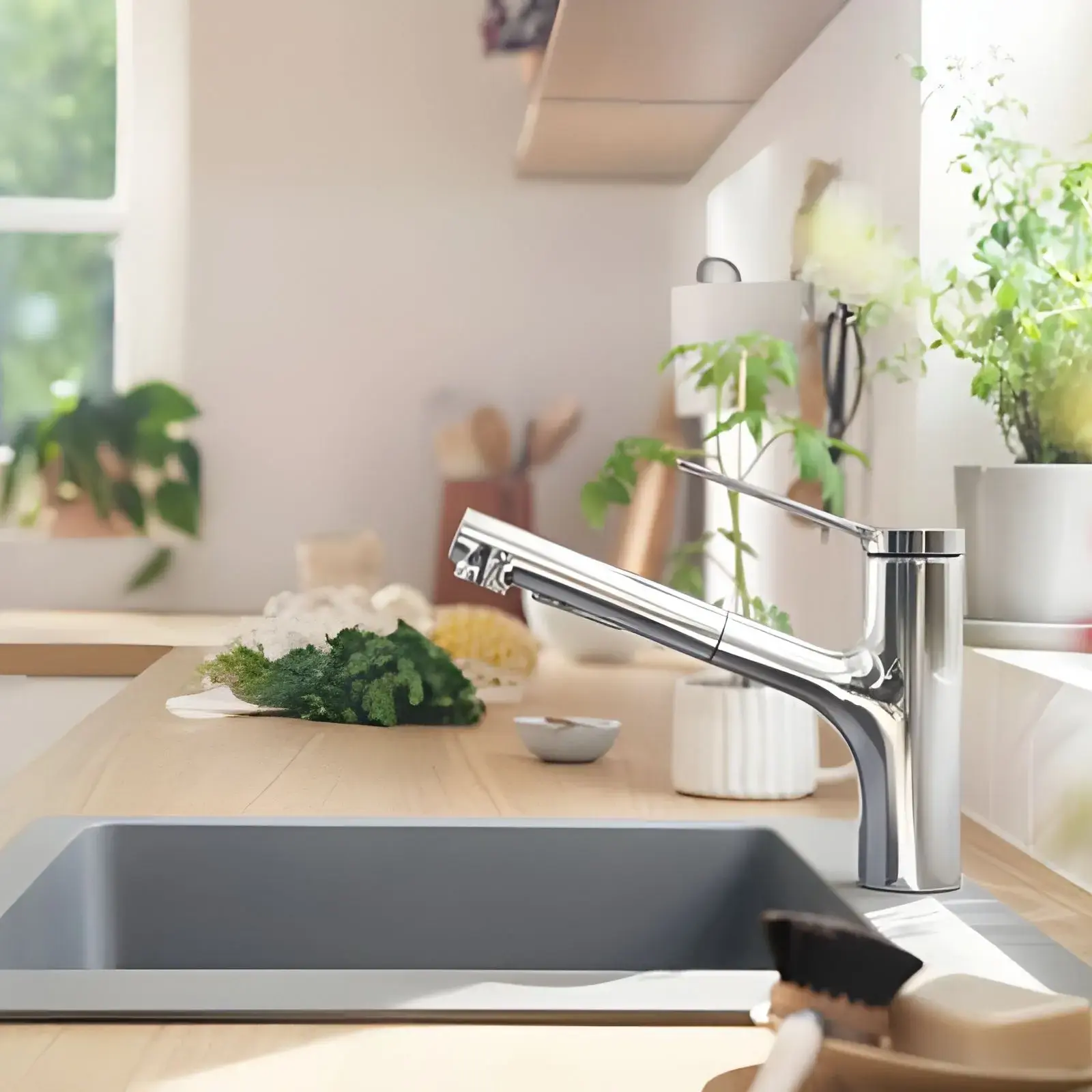 Змішувач для кухні Zesis M33 Hansgrohe 74821000 Chrome — вид спереду